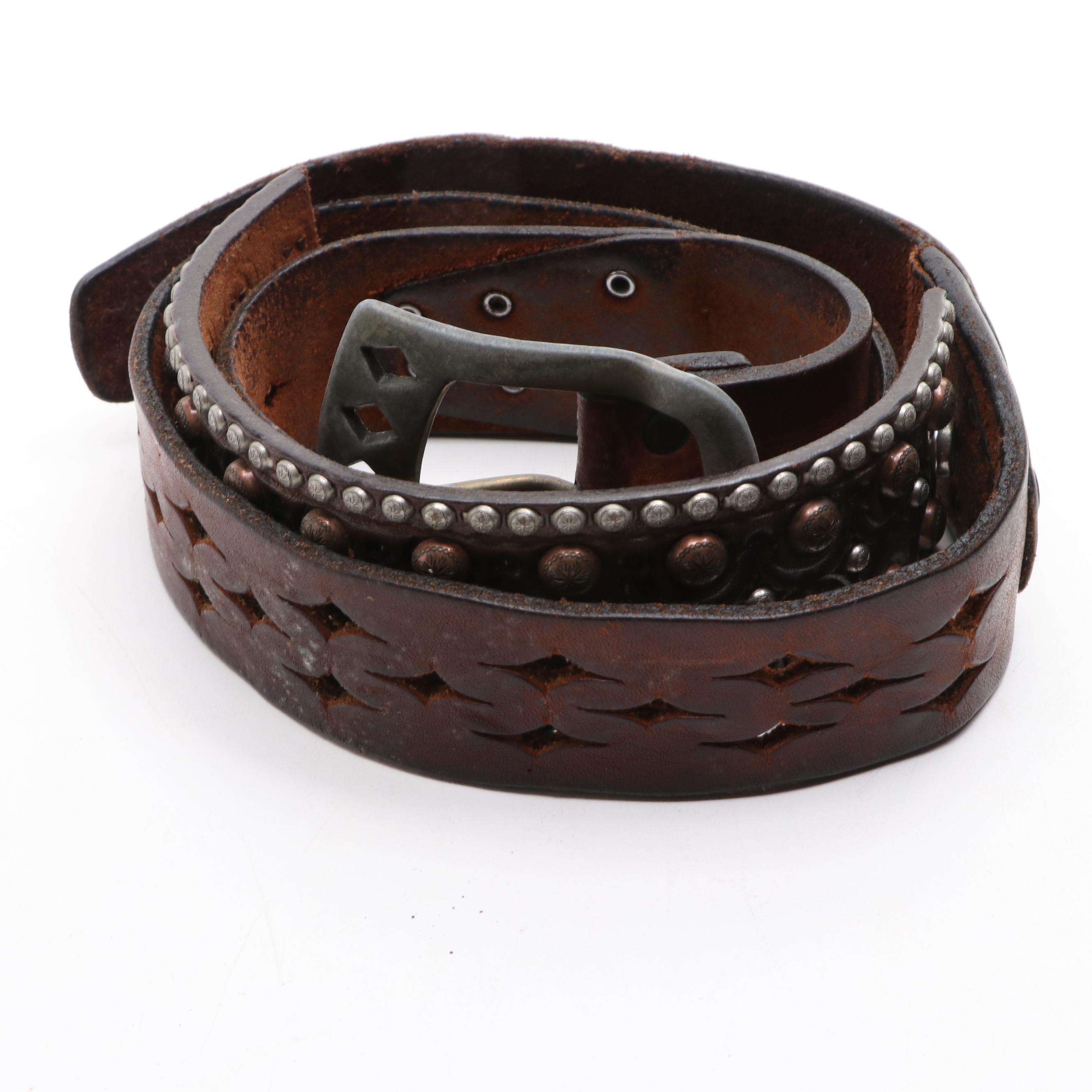 Indian Carved Wooden Box with Brass Inlay and Other Décor