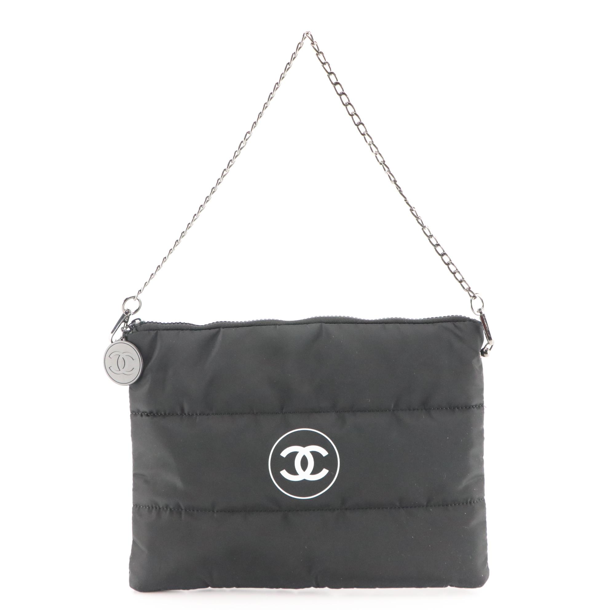 Chanel Beauté Promotional Zip Pouch on Chain Strap