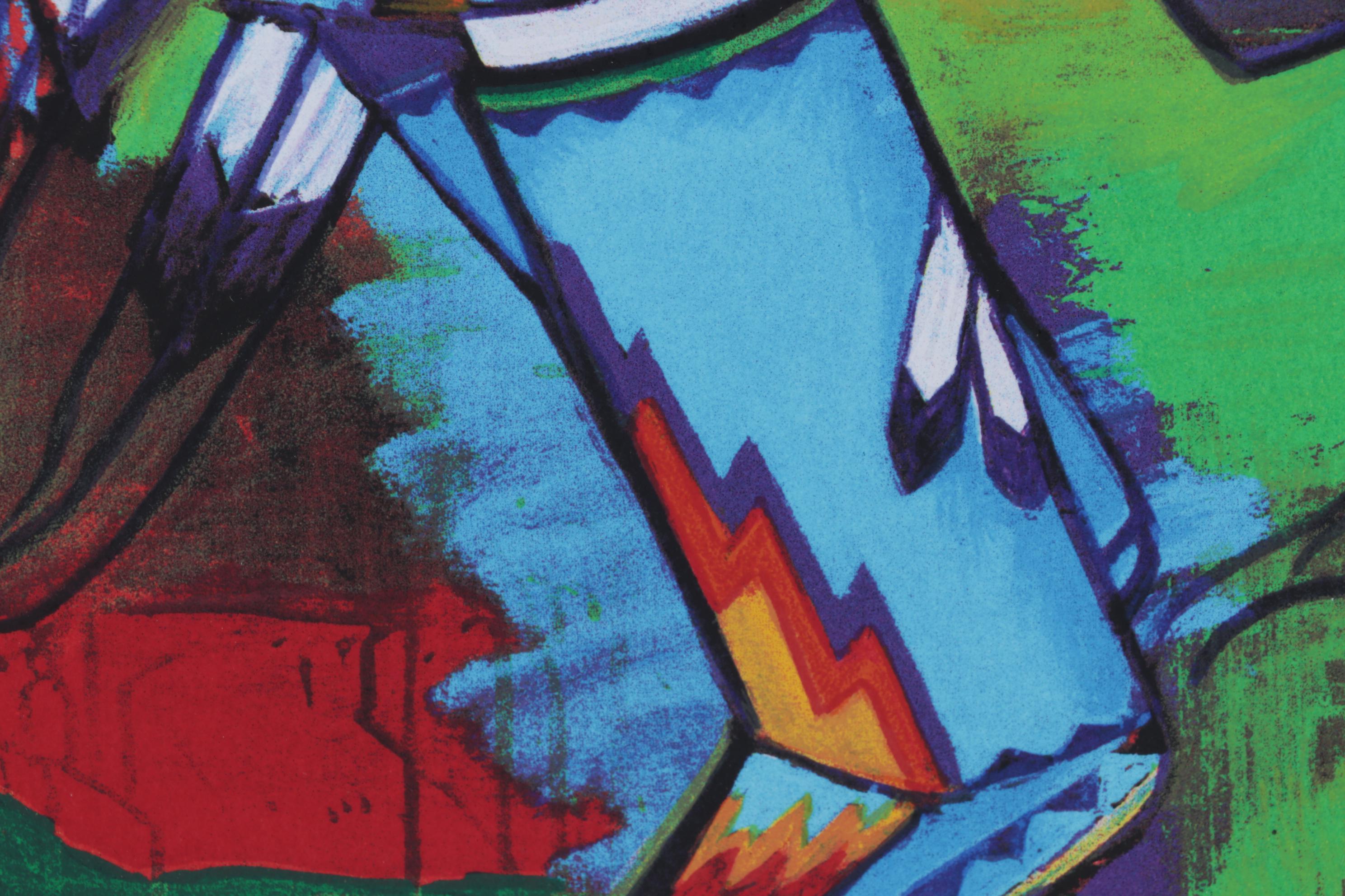 John Nieto Serigraph "Dancer at Taos Pueblo," 1996