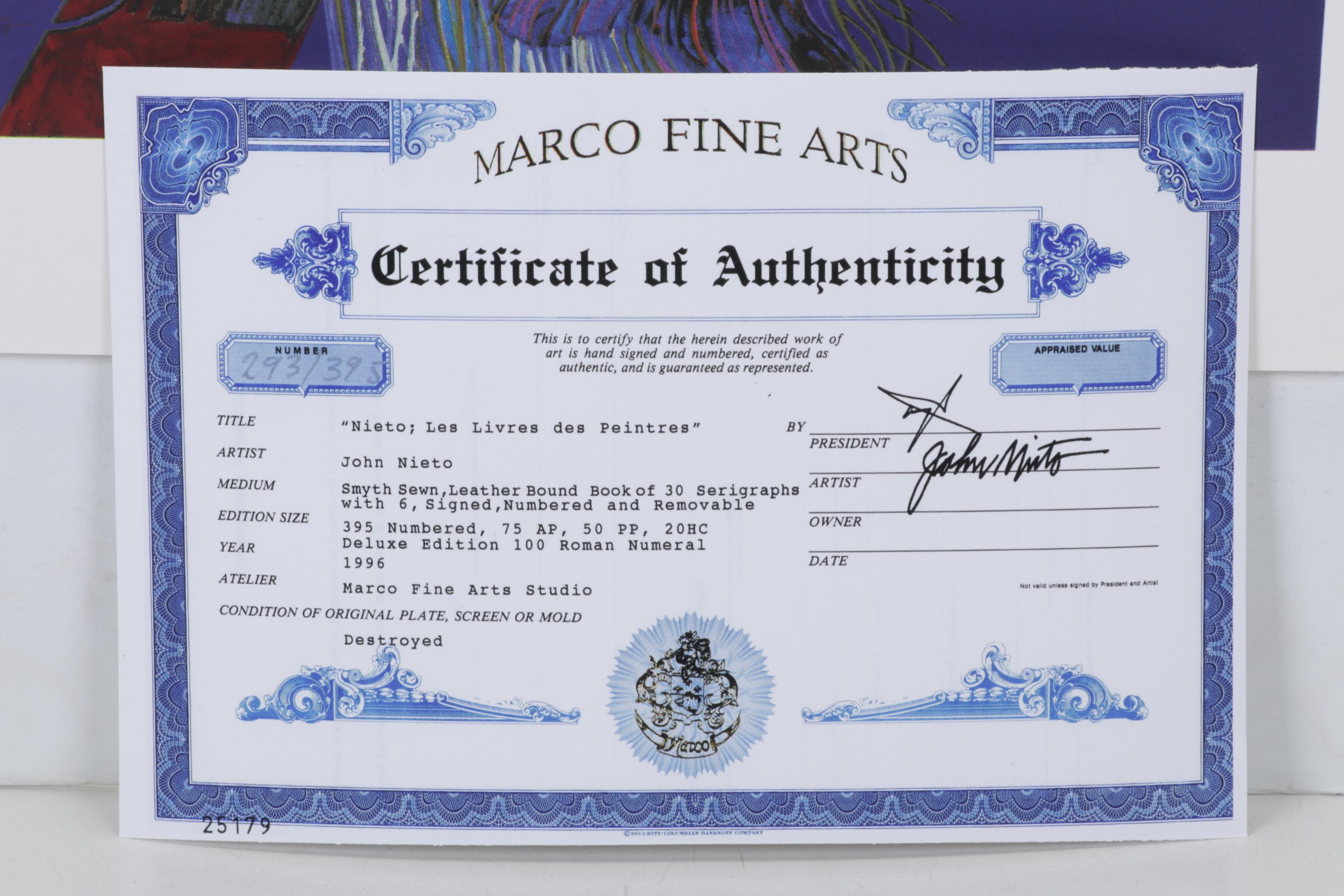 John Nieto Serigraph "Traditional Dancer," 1996