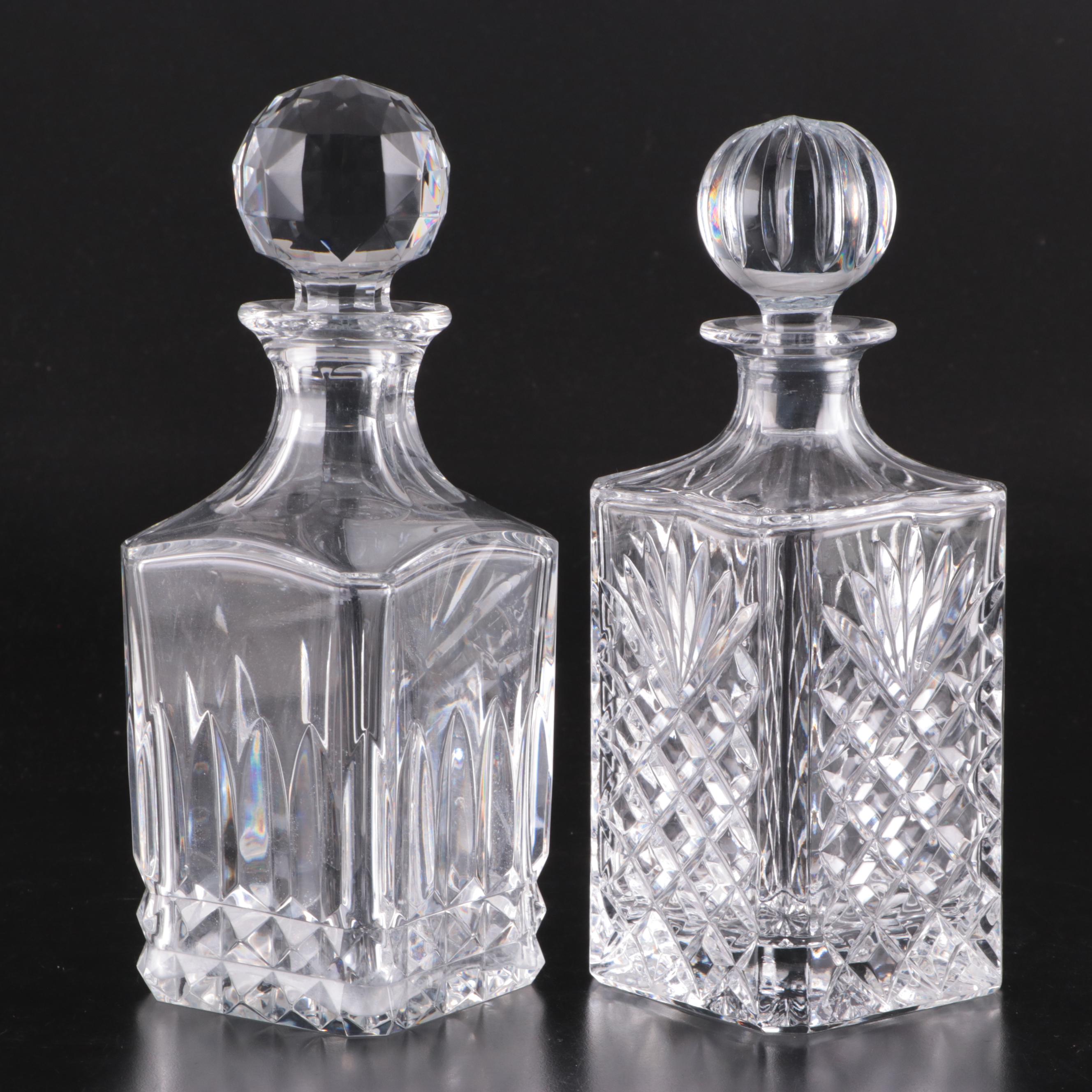 Baccarat and Cross-Cut Crystal Decanters