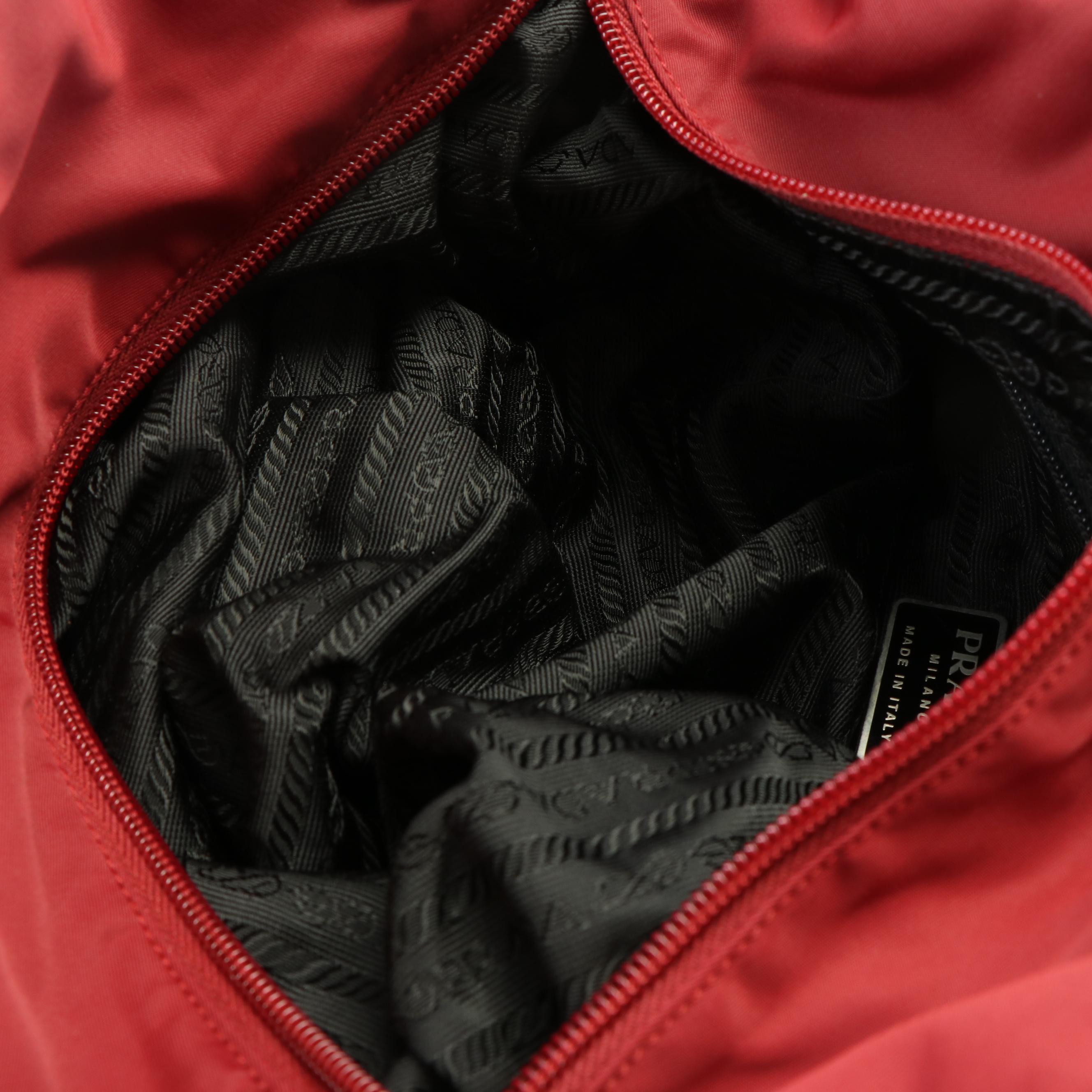 Prada City Red Nylon Tessuto Tote Bag