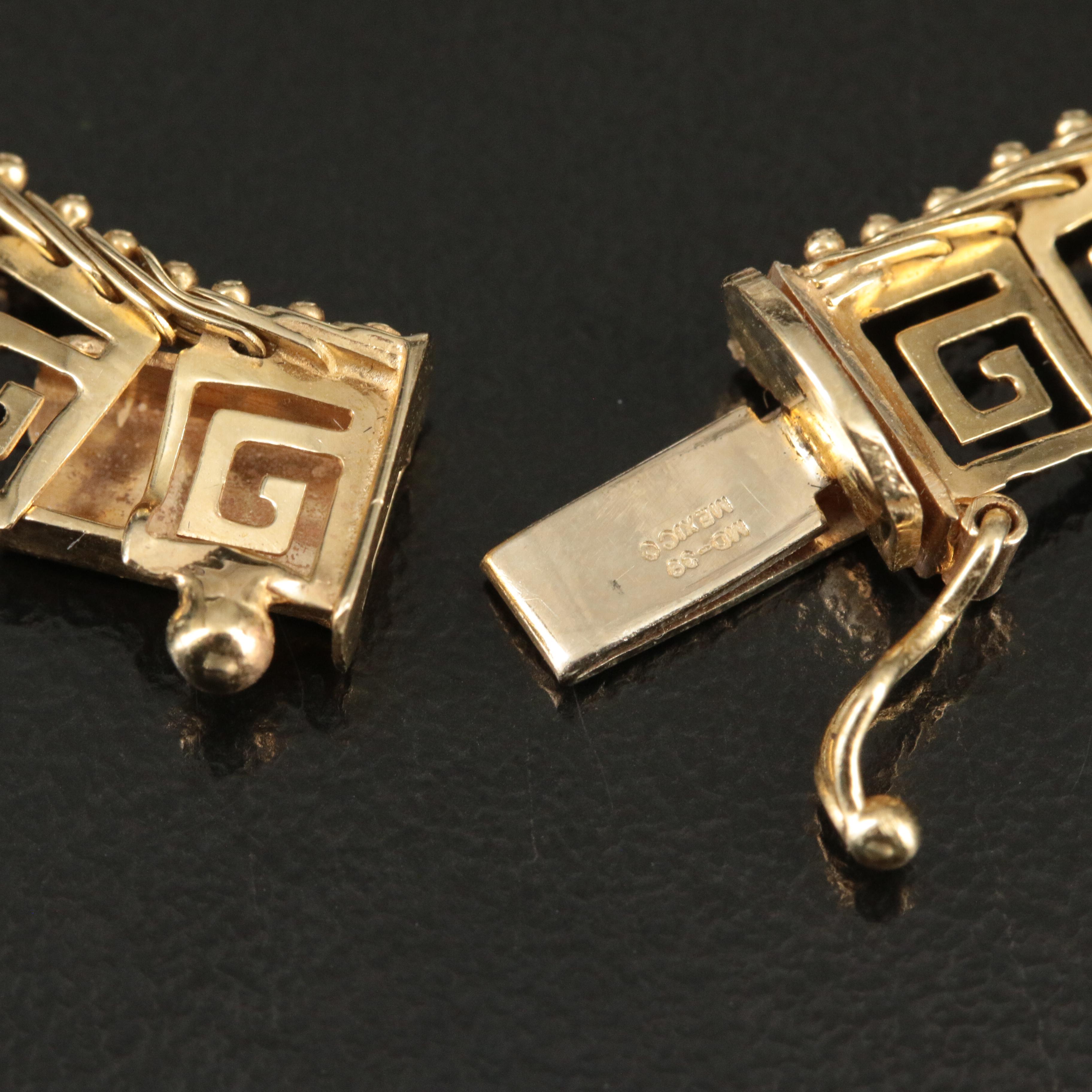 Mexican 14K Xicalcoliuhqui Necklace