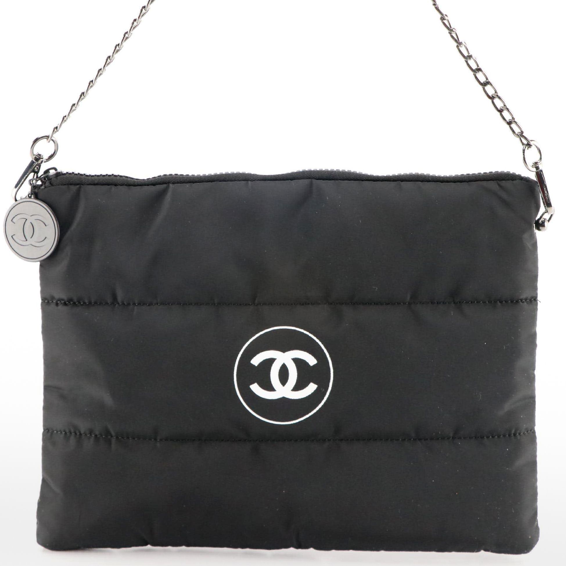 Chanel Beauté Promotional Zip Pouch on Chain Strap