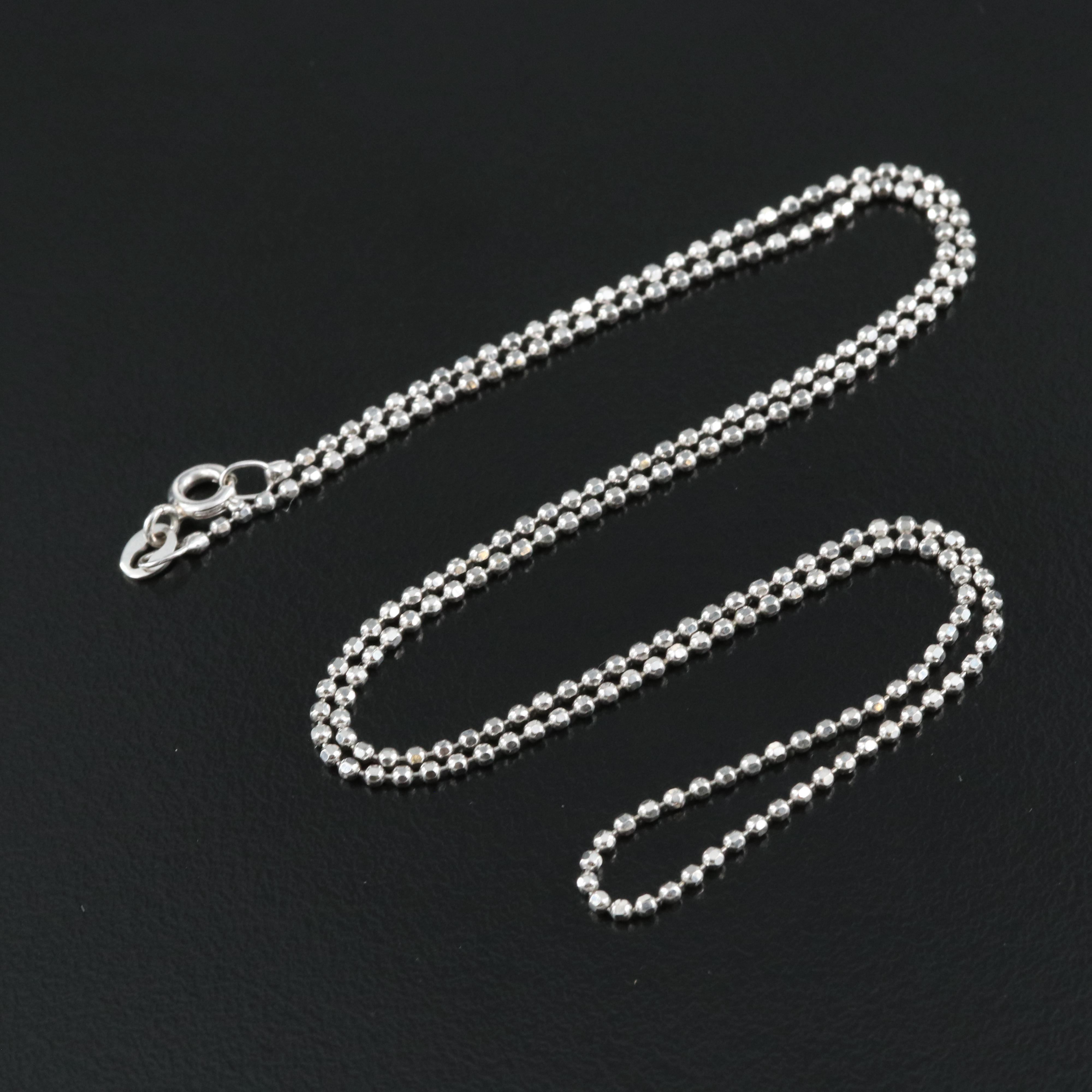 18K Bead Chain Necklace EBTH