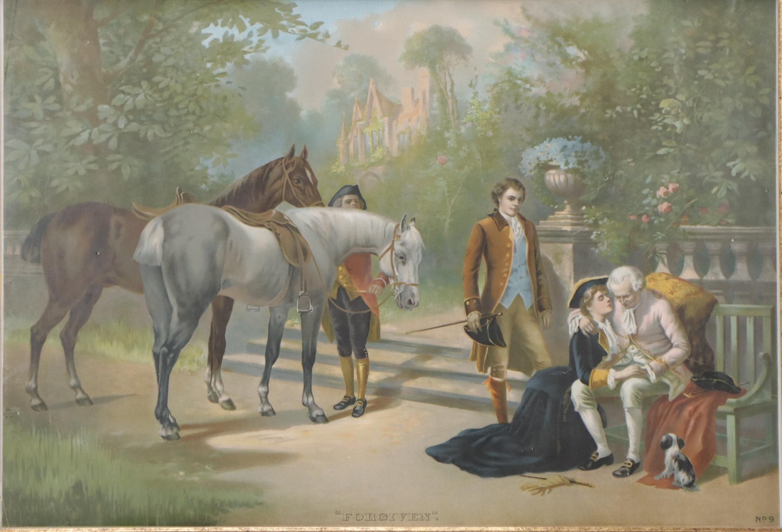 Thomas B. Appleton Chromolithograph After Heywood Hardy "Forgiven," 1893