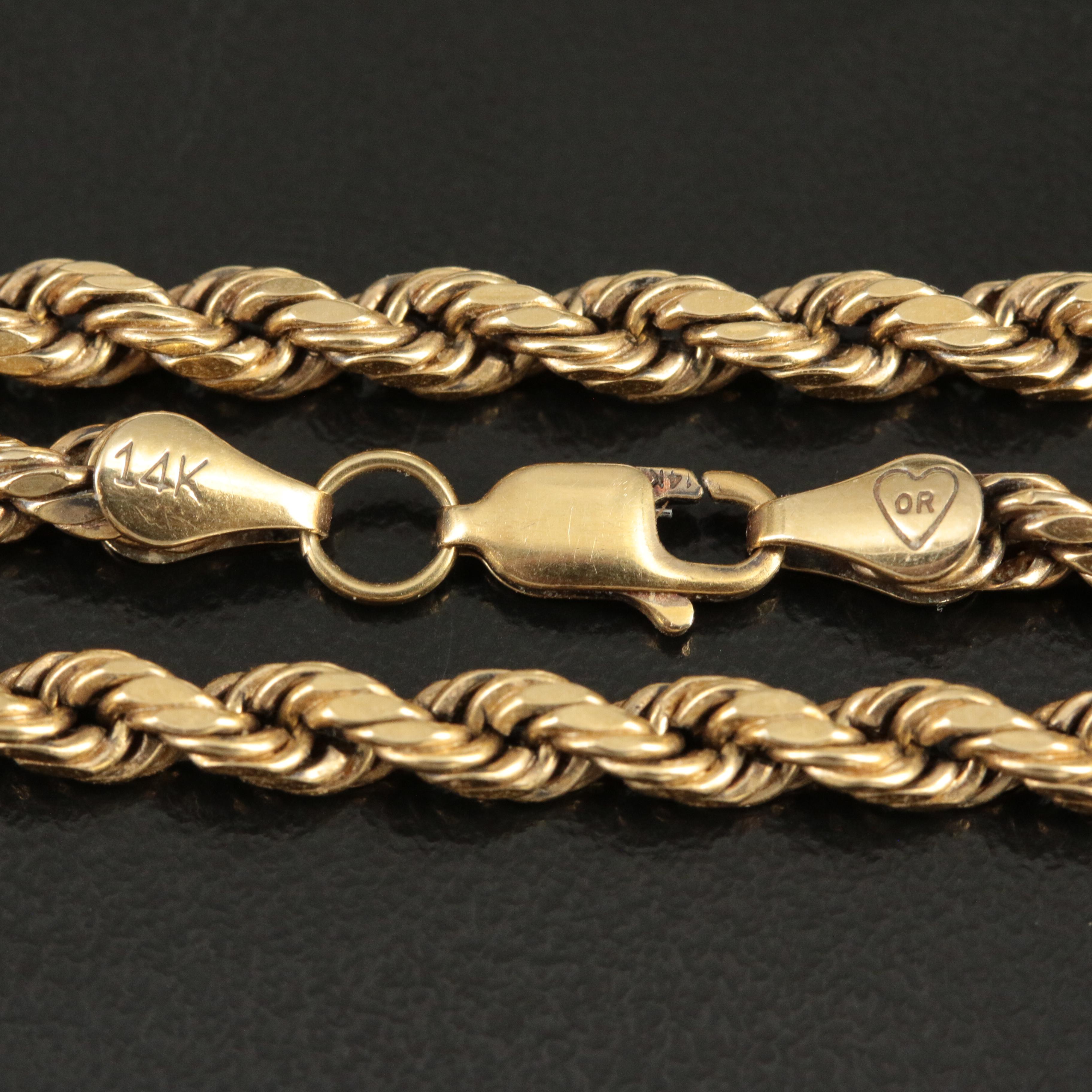 14K Necklace with $5 Gold Eagle Bullion Coin