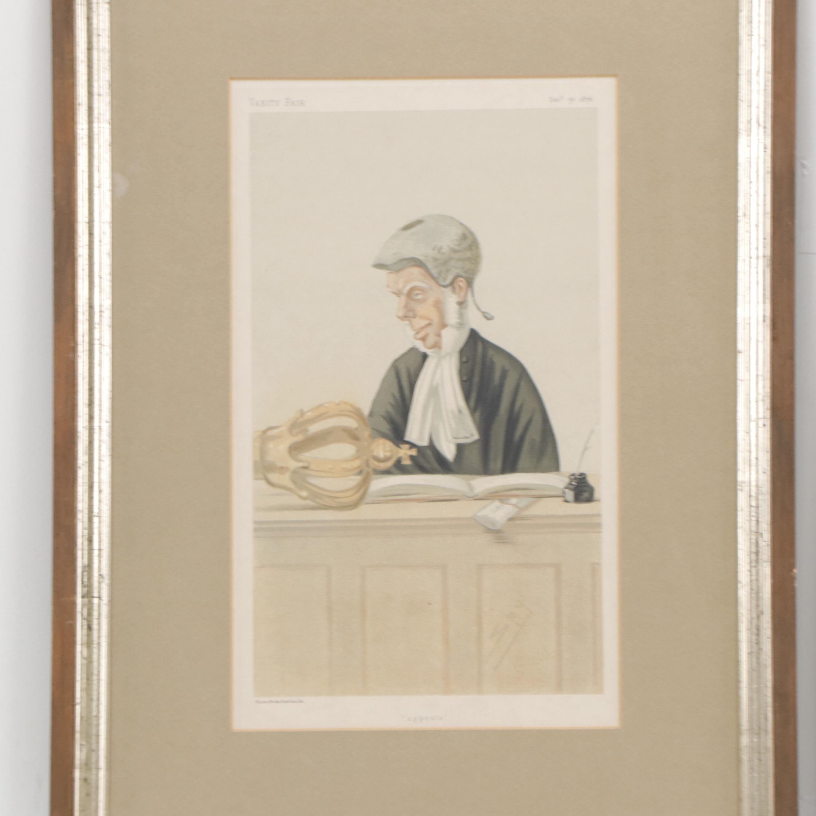 Chromolithographs After Sir Leslie Matthew Ward Including "Bow Street"