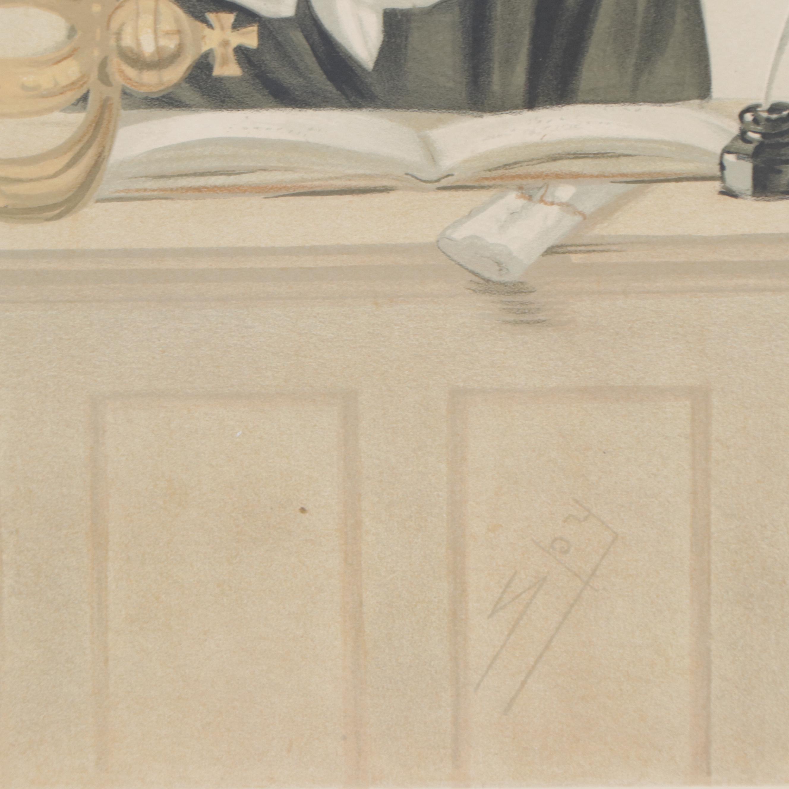 Chromolithographs After Sir Leslie Matthew Ward Including "Bow Street"