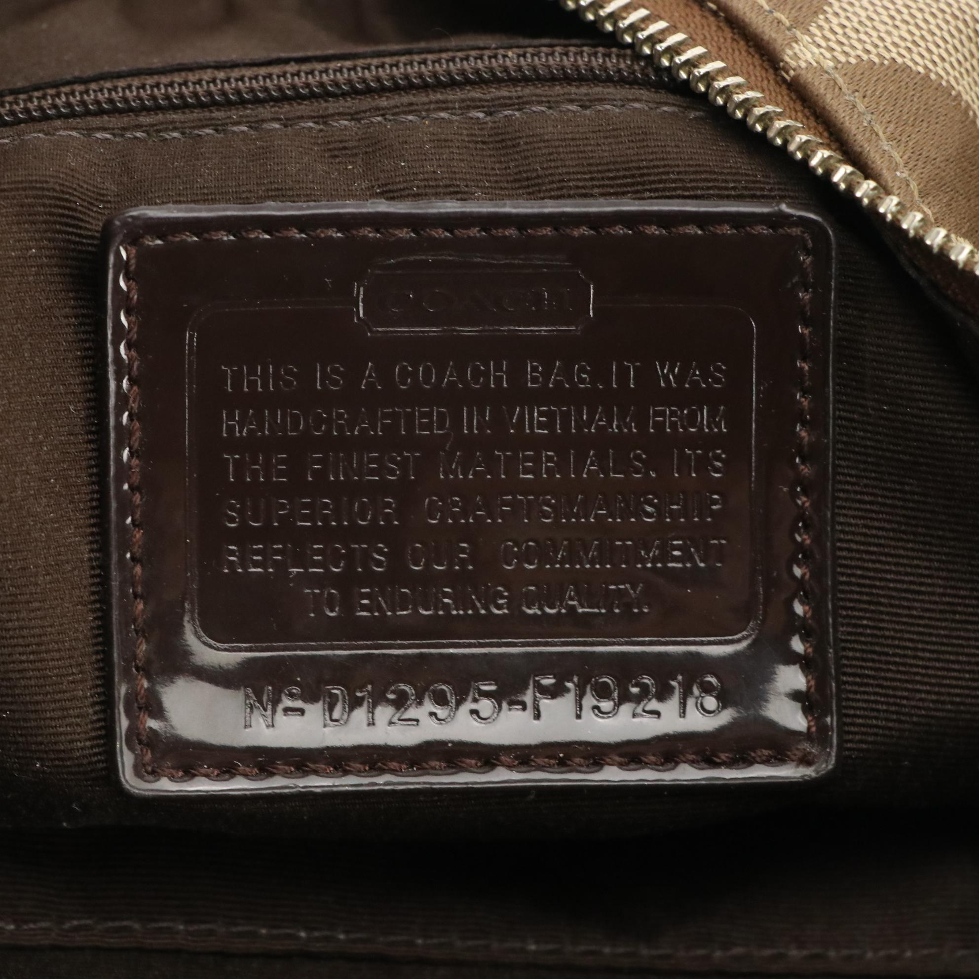 Coach F19218 and F15197 Signature Stripe Canvas Bags