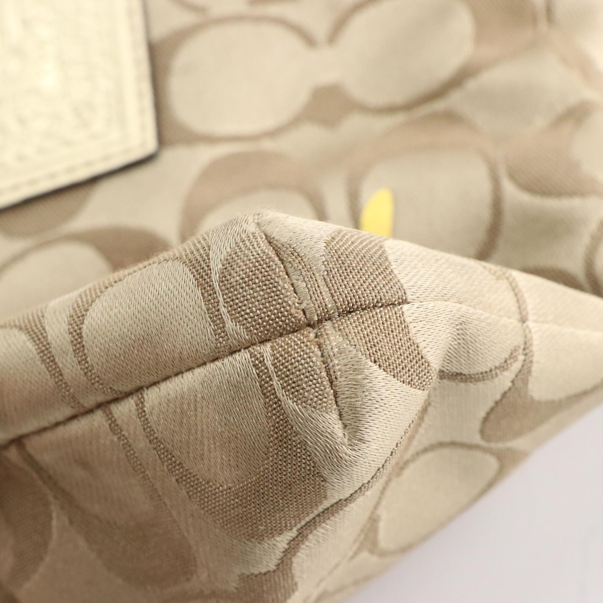 Coach Braided Strap Shoulder Bag and Graphic Crossbody Bag in Signature Canvas