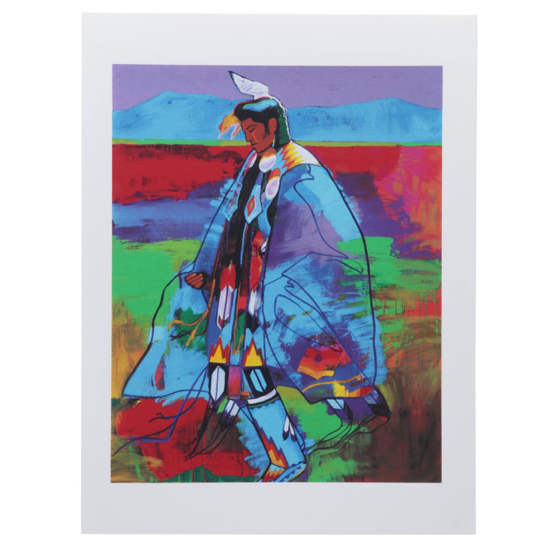 John Nieto Serigraph "Dancer at Taos Pueblo," 1996