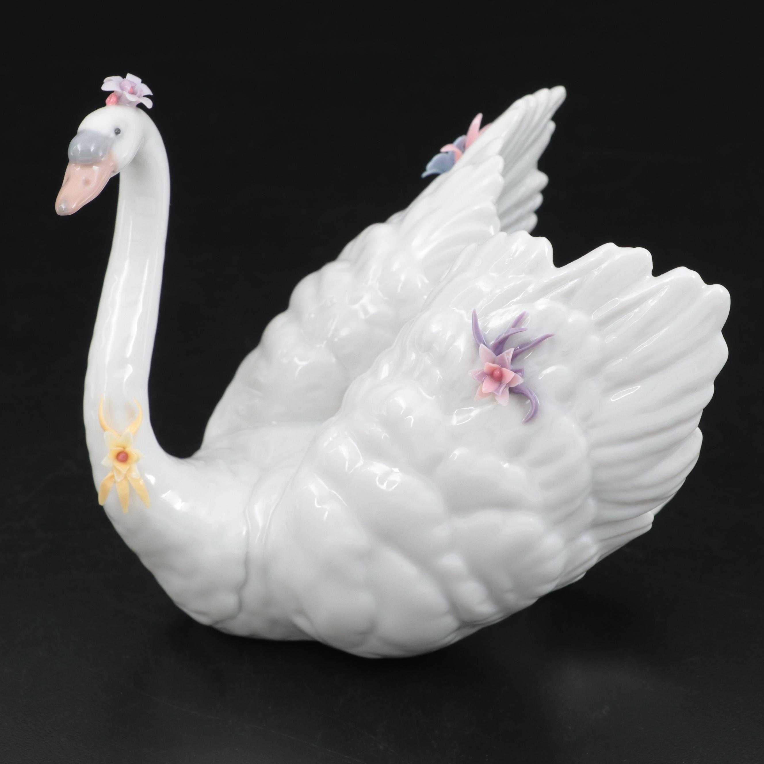 Lladró "Birds Resting" and Other Lladró Porcelain Figurines