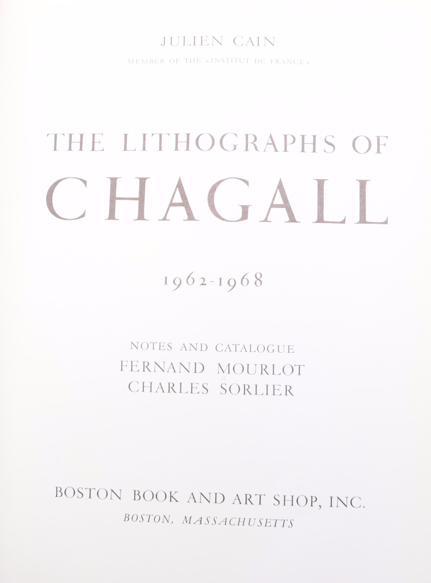 First American Edition "Chagall Lithographs VI" and More Marc Chagall Art Books