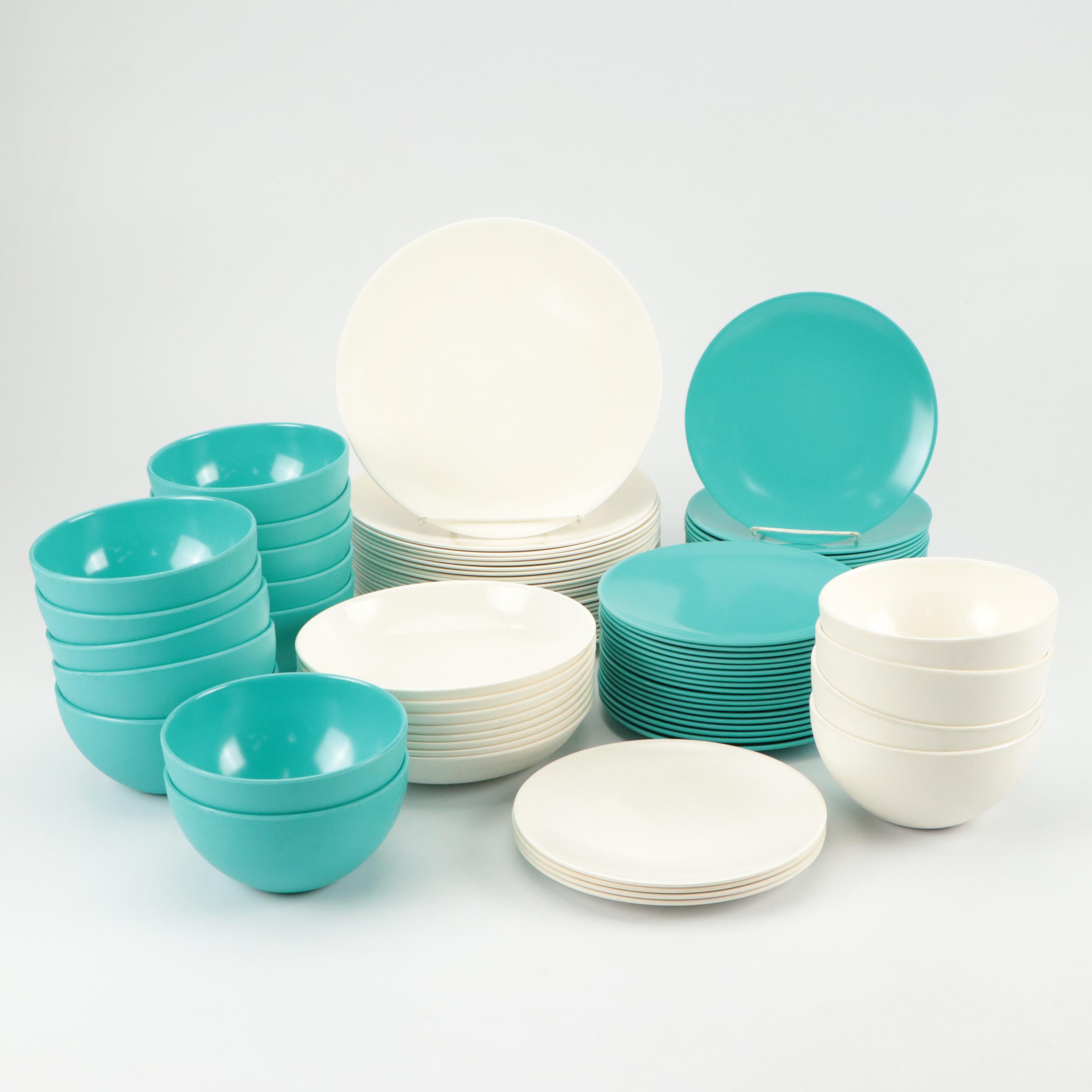 Q Squared Melamine Plates and Bowls
