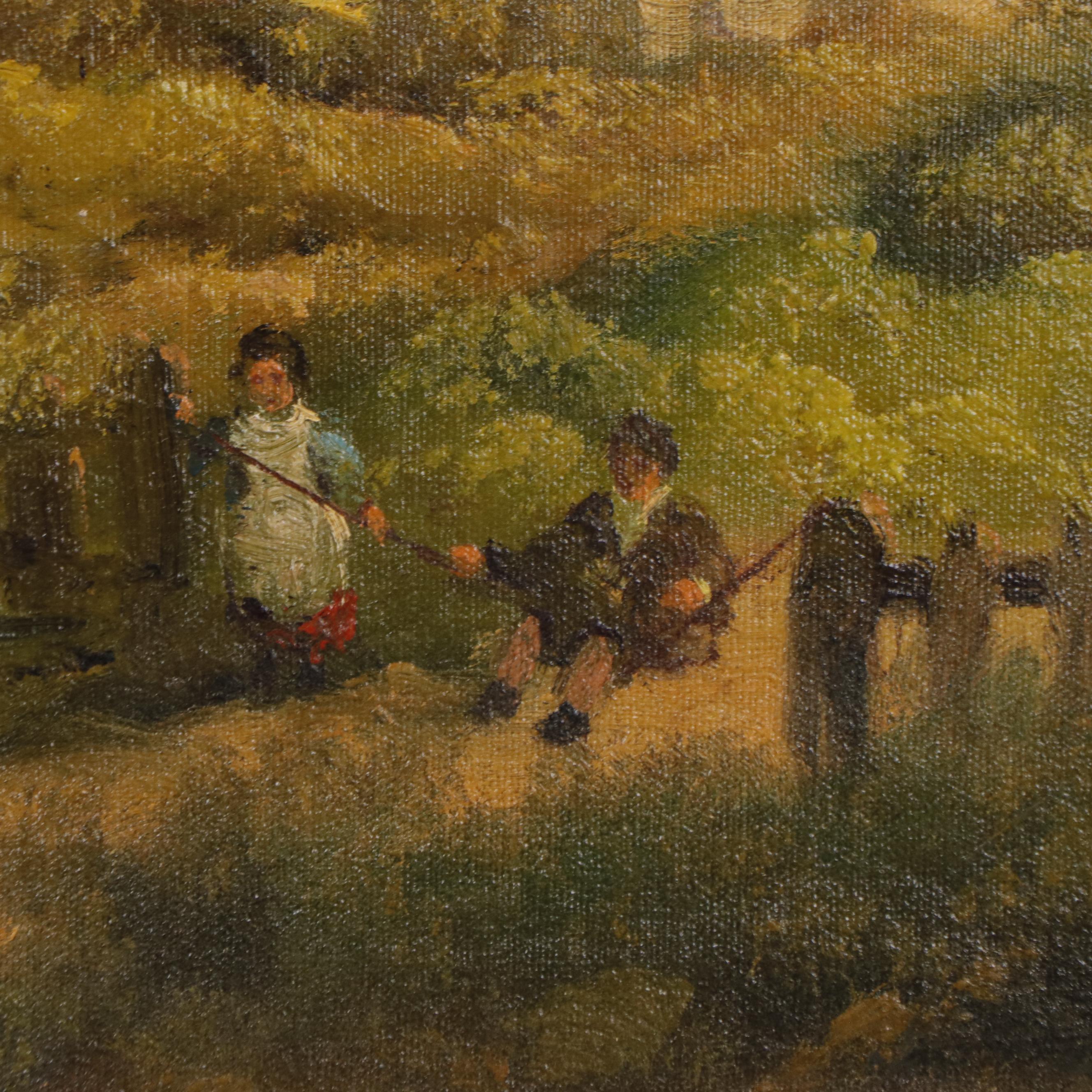 Henry T. Harvey Bucolic Residential Landscape Oil Painting