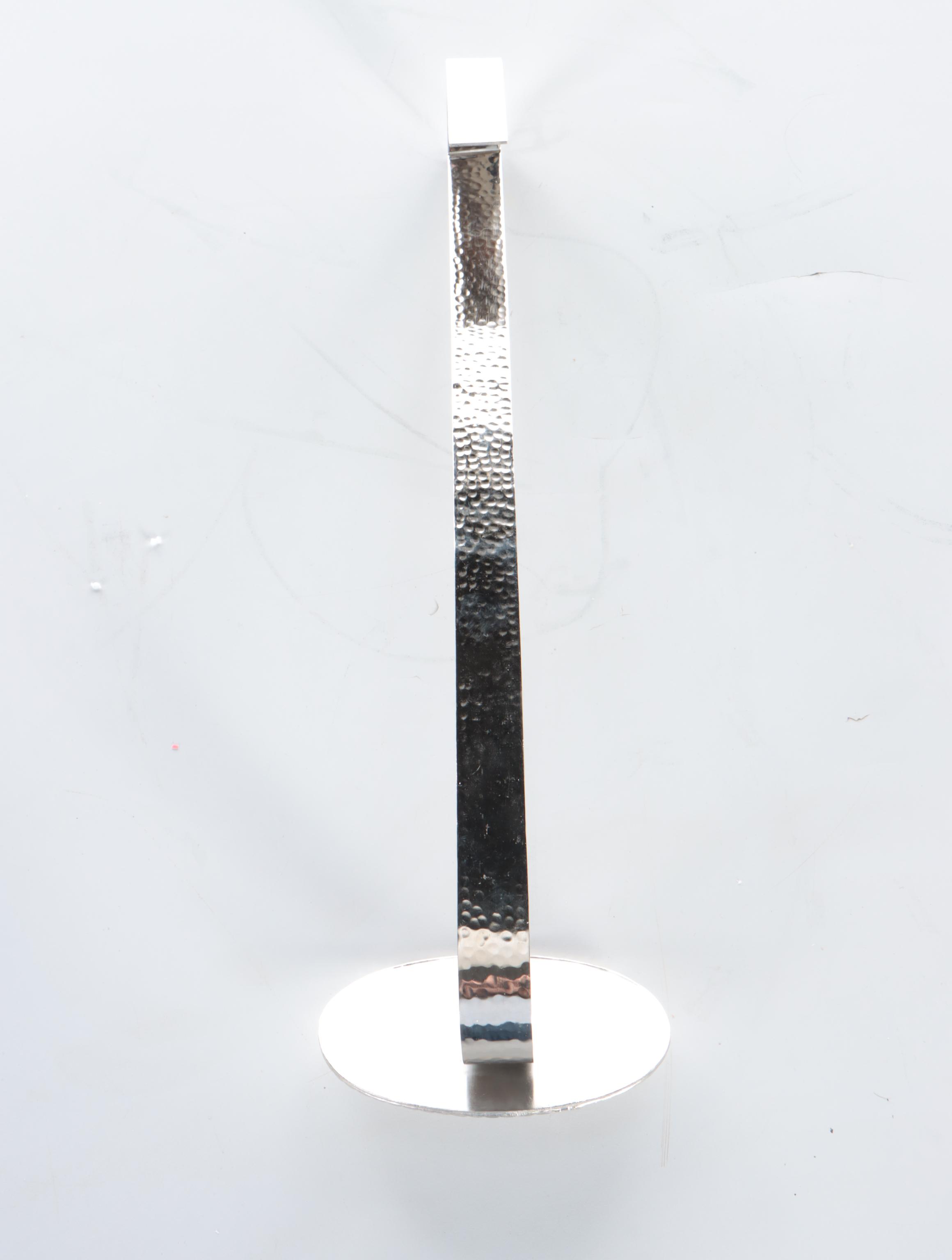 Three Williams-Sonoma Silver Tone Metal Over-Door Wall Hooks