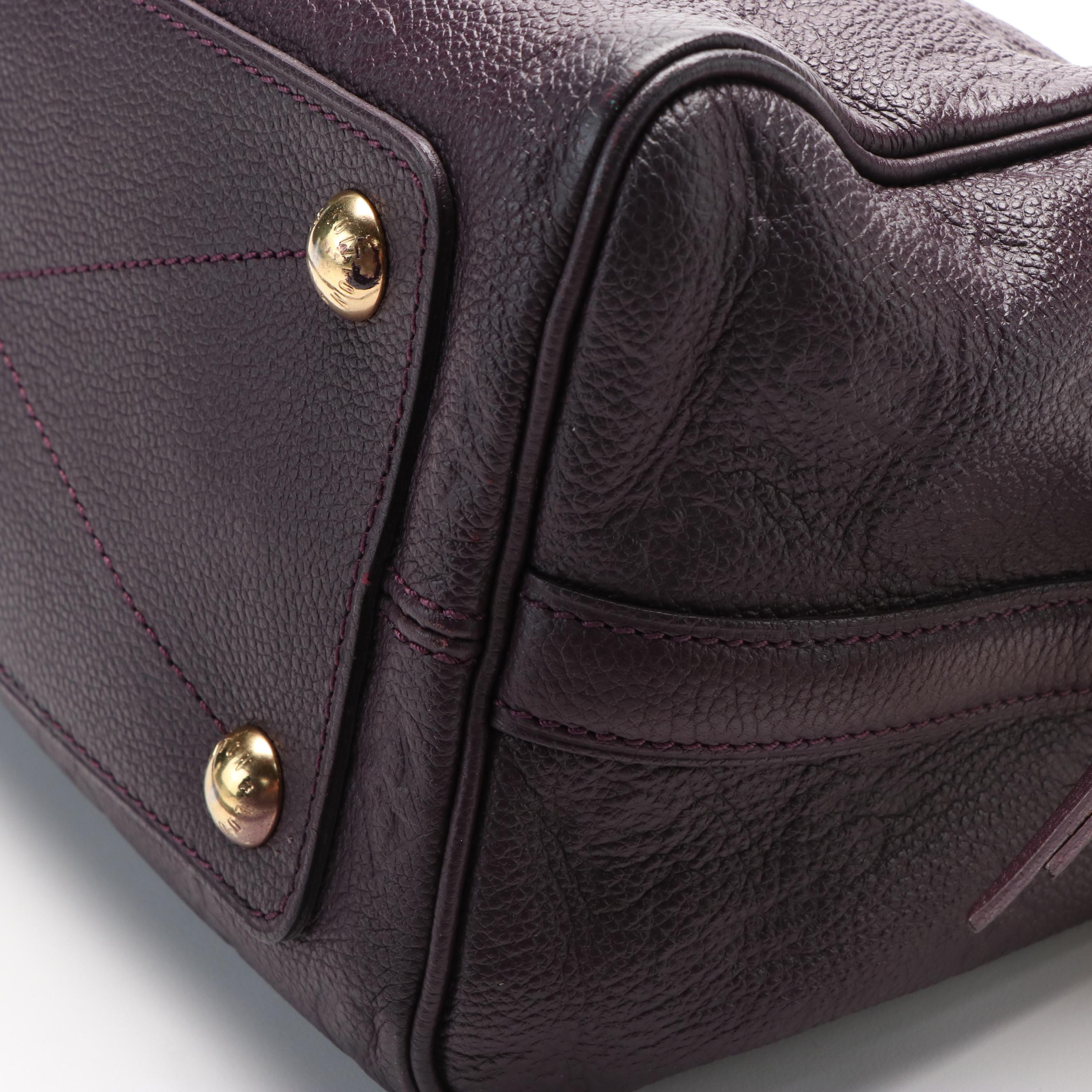 Louis Vuitton Speedy 25 Bandouliere in Purple Monogram Empreinte Leather