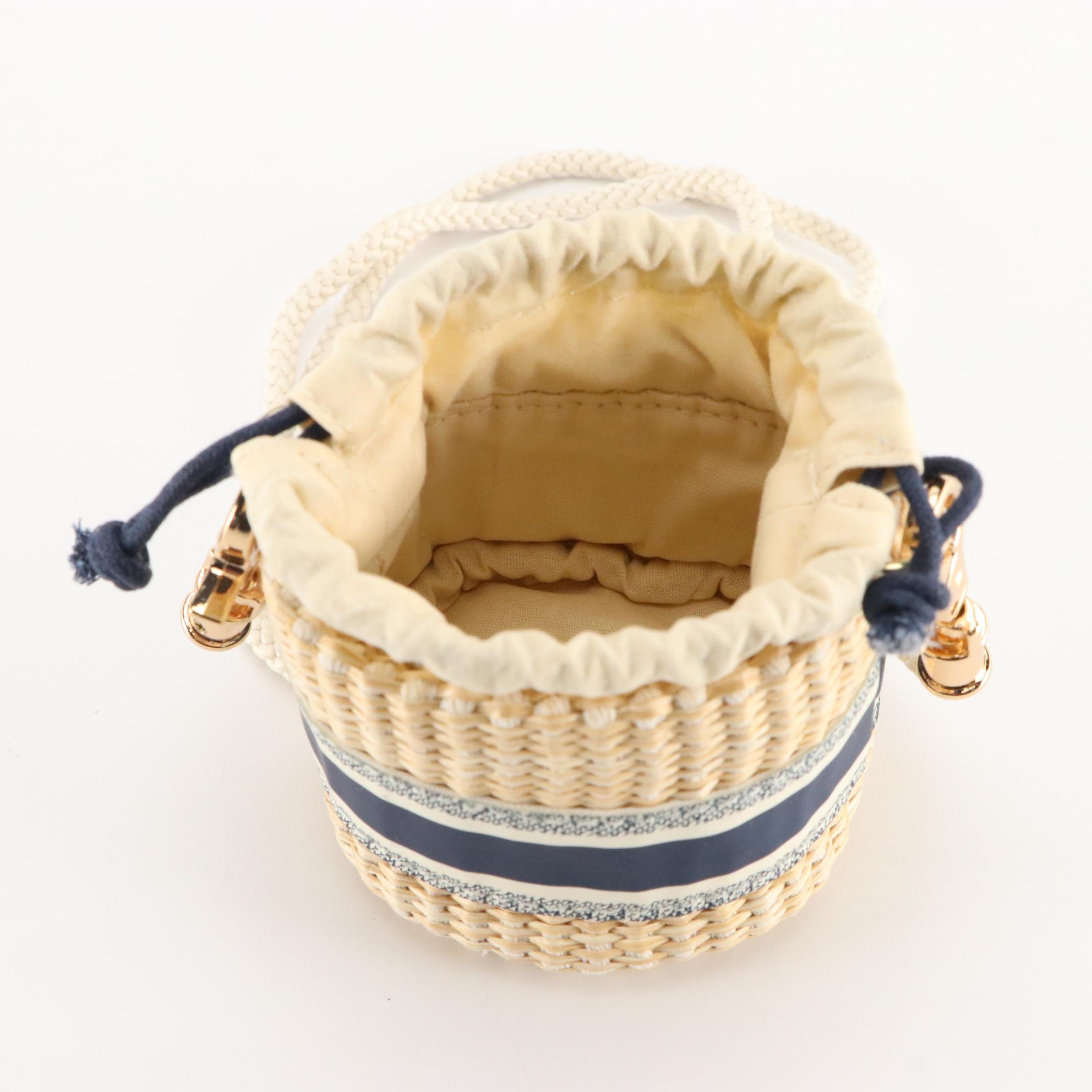 Christian Dior Beauty Small Drawstring Pouch Crossbody with Braided Rope Cord