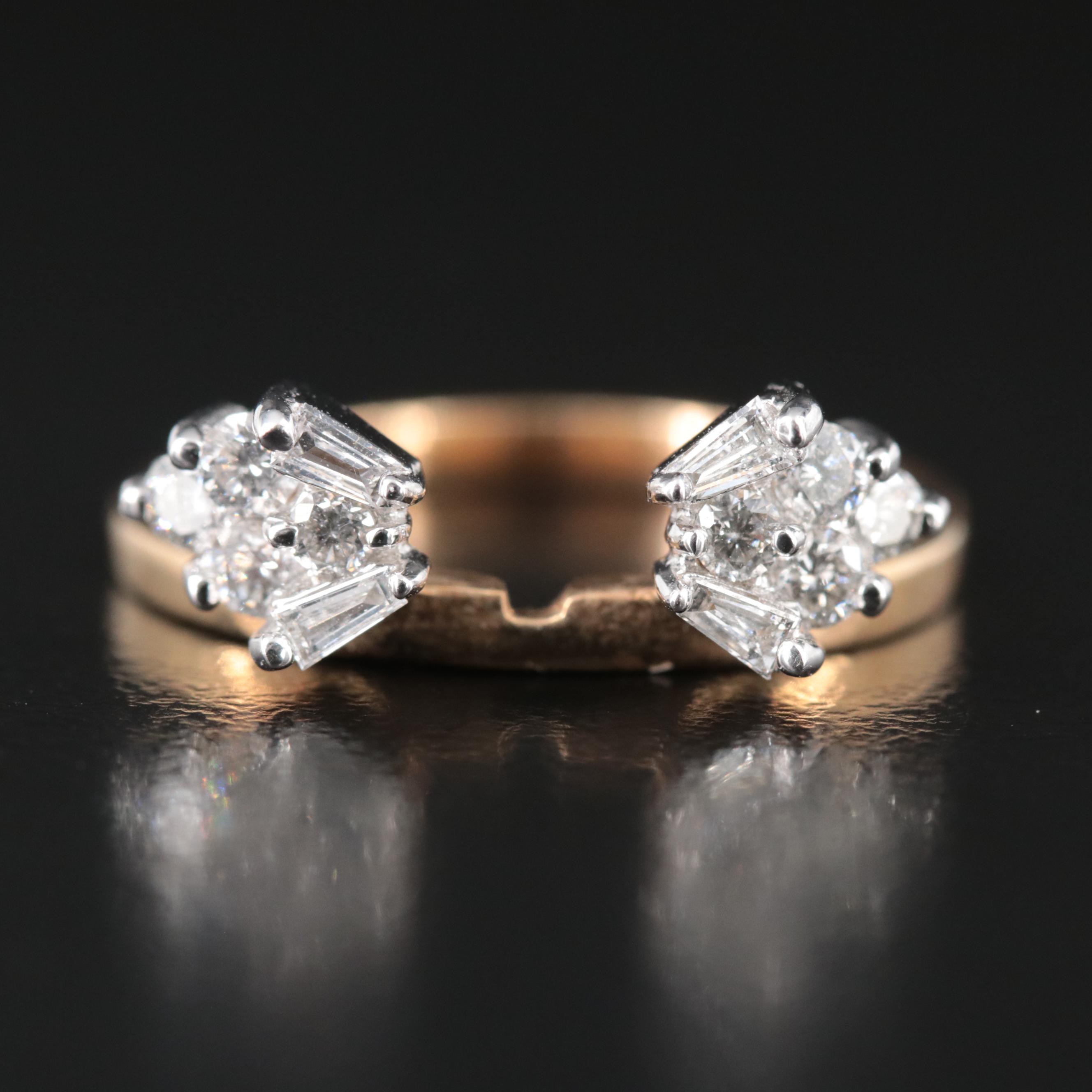 14K 0.44 CTW Diamond Enhancer Ring