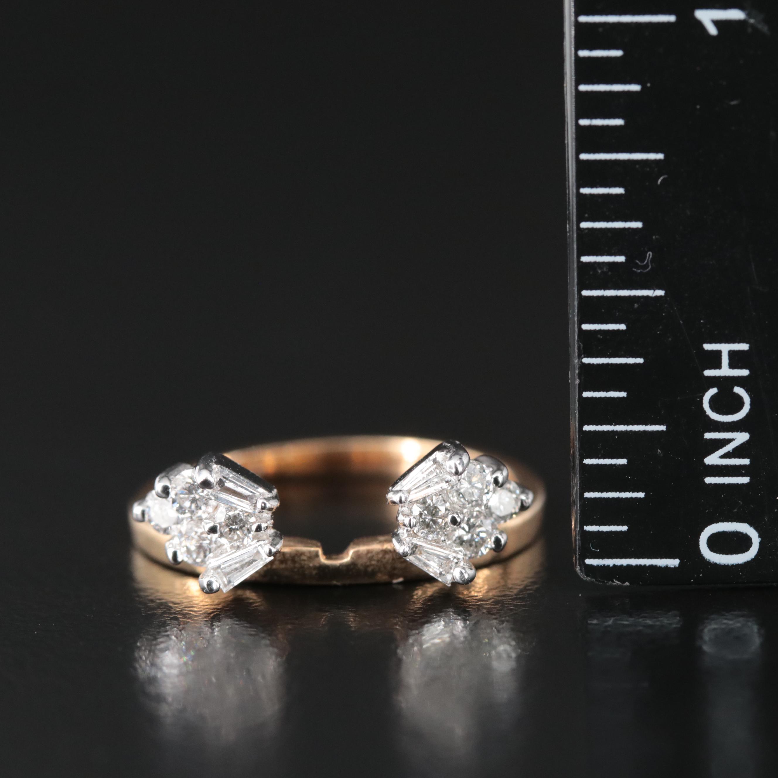 14K 0.44 CTW Diamond Enhancer Ring