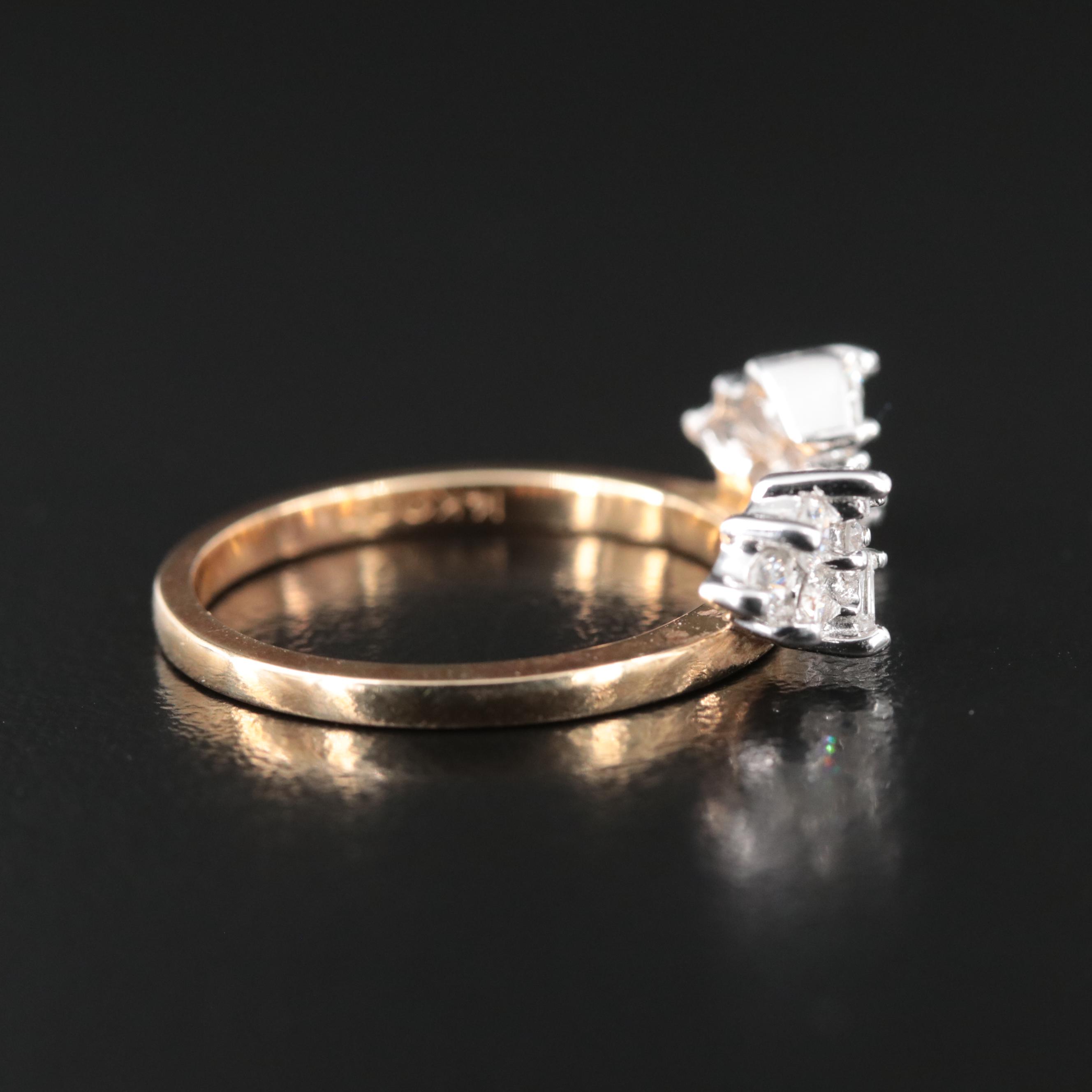 14K 0.44 CTW Diamond Enhancer Ring