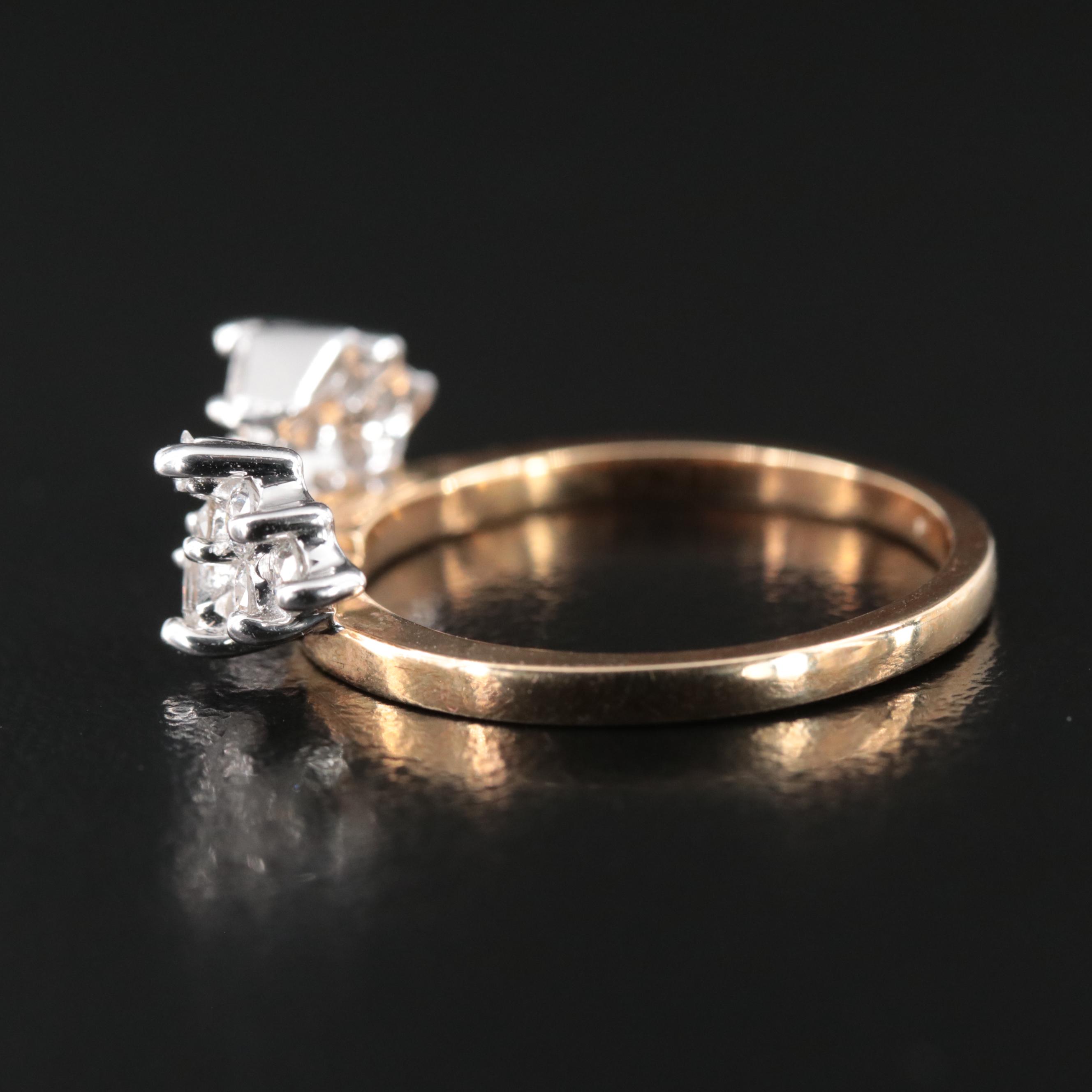 14K 0.44 CTW Diamond Enhancer Ring