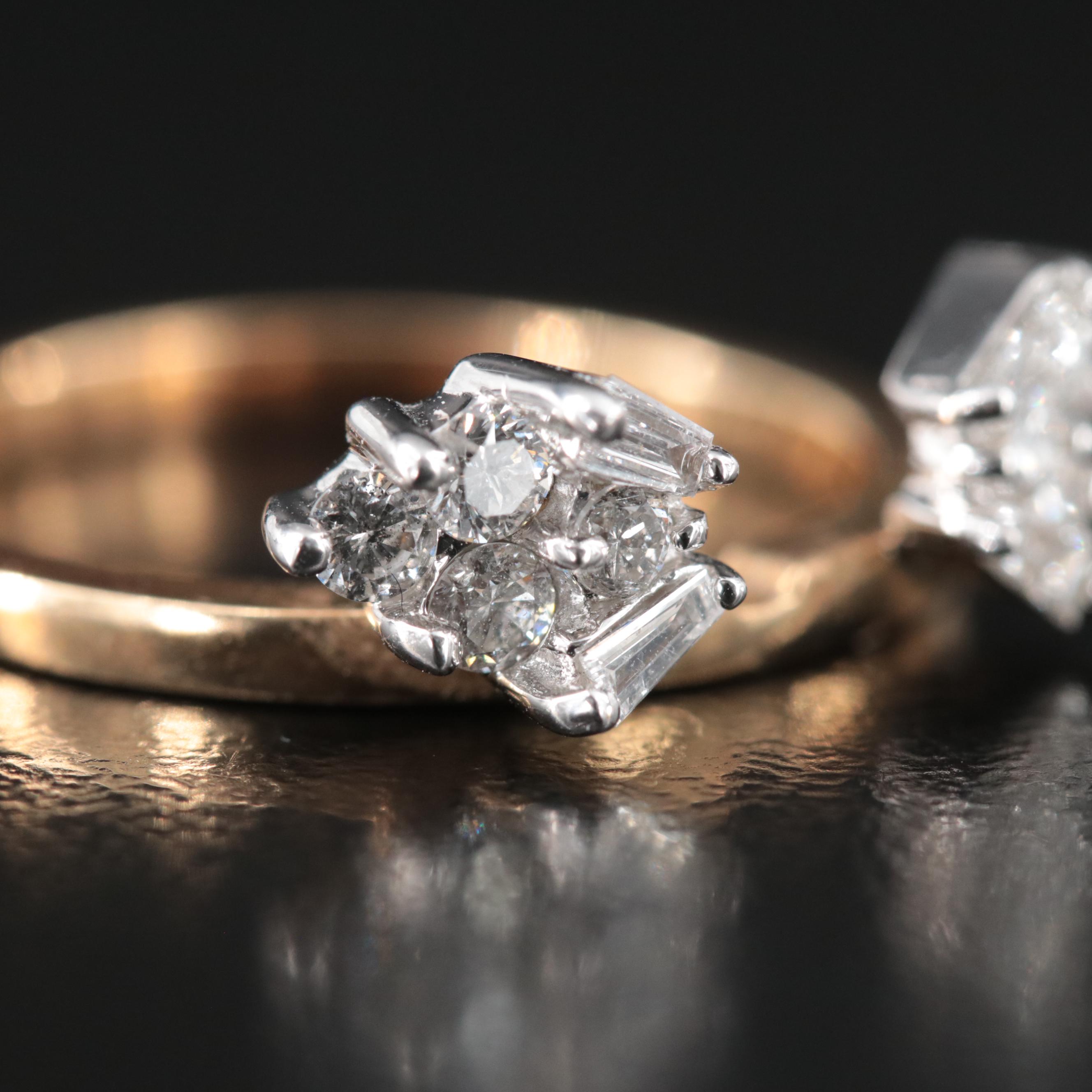 14K 0.44 CTW Diamond Enhancer Ring