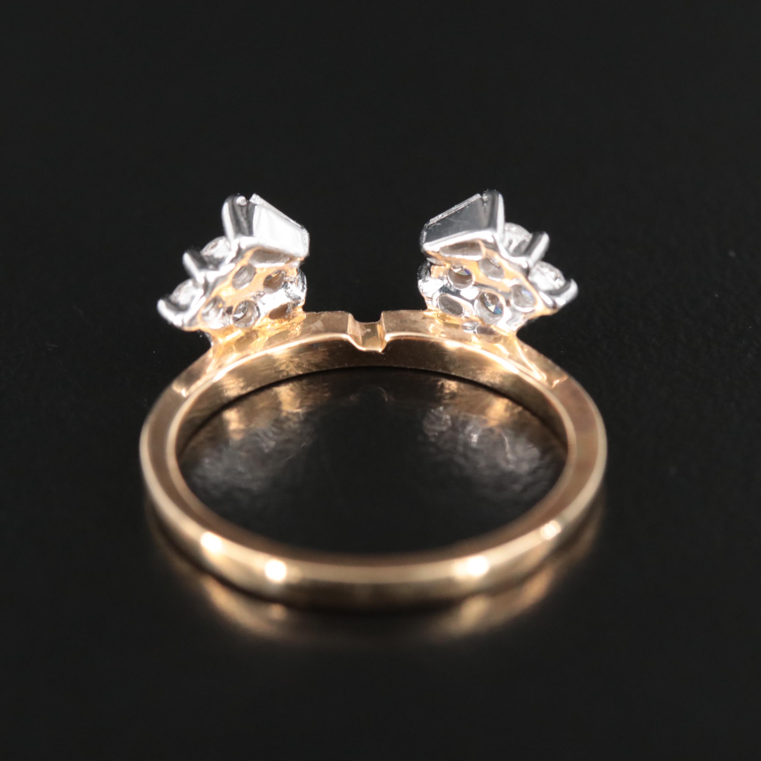 14K 0.44 CTW Diamond Enhancer Ring