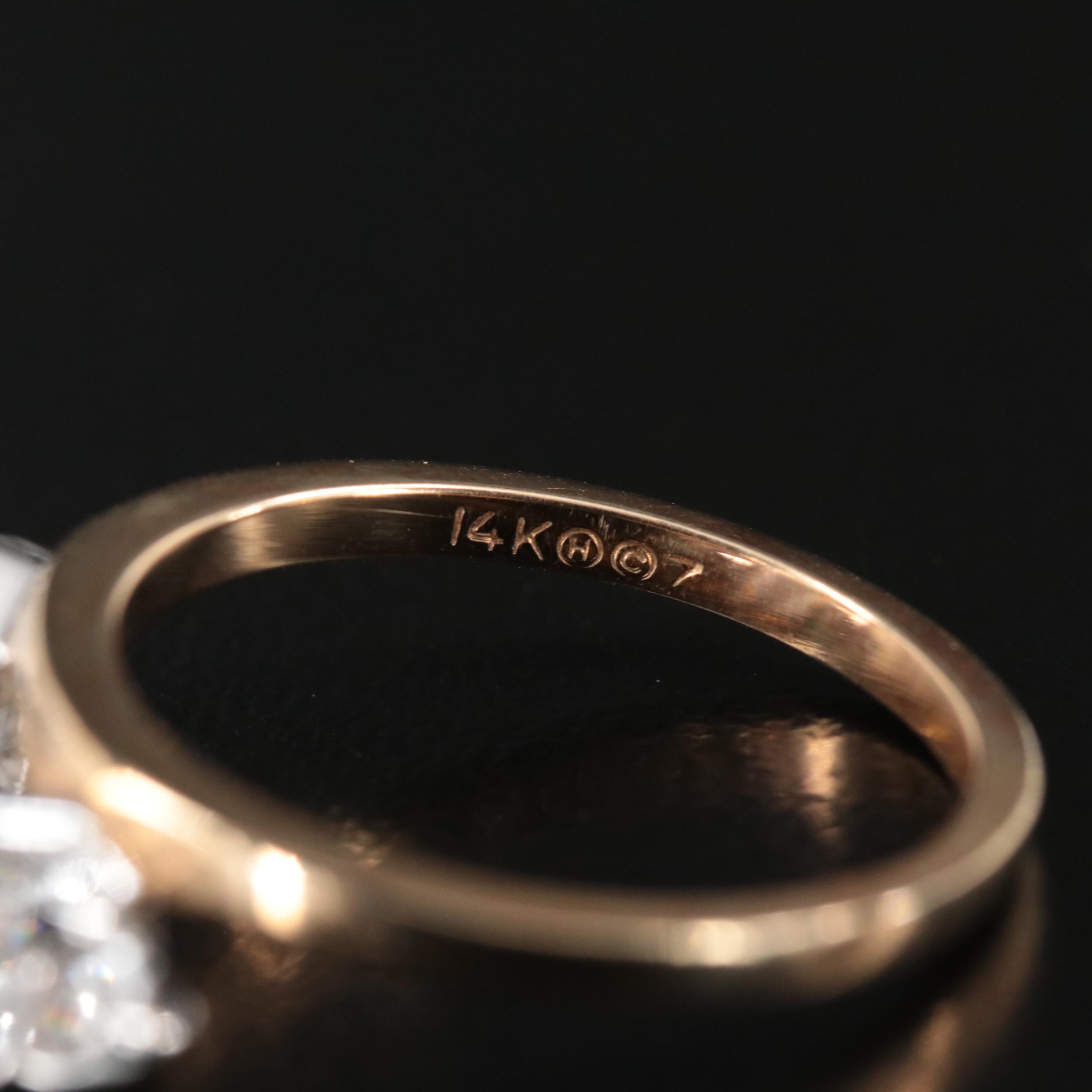 14K 0.44 CTW Diamond Enhancer Ring