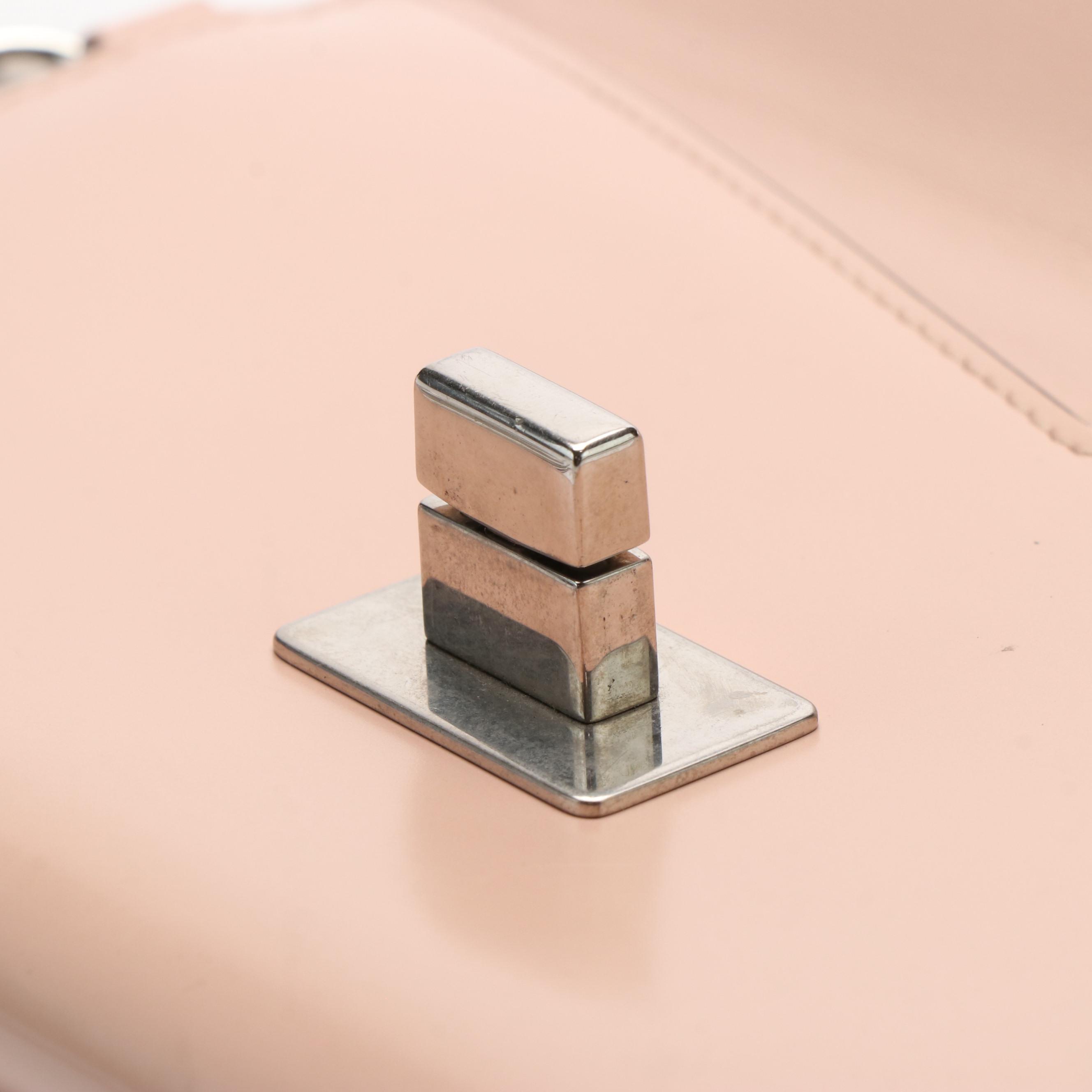 Prada Envelope Logo Spazzolato Leather Clutch