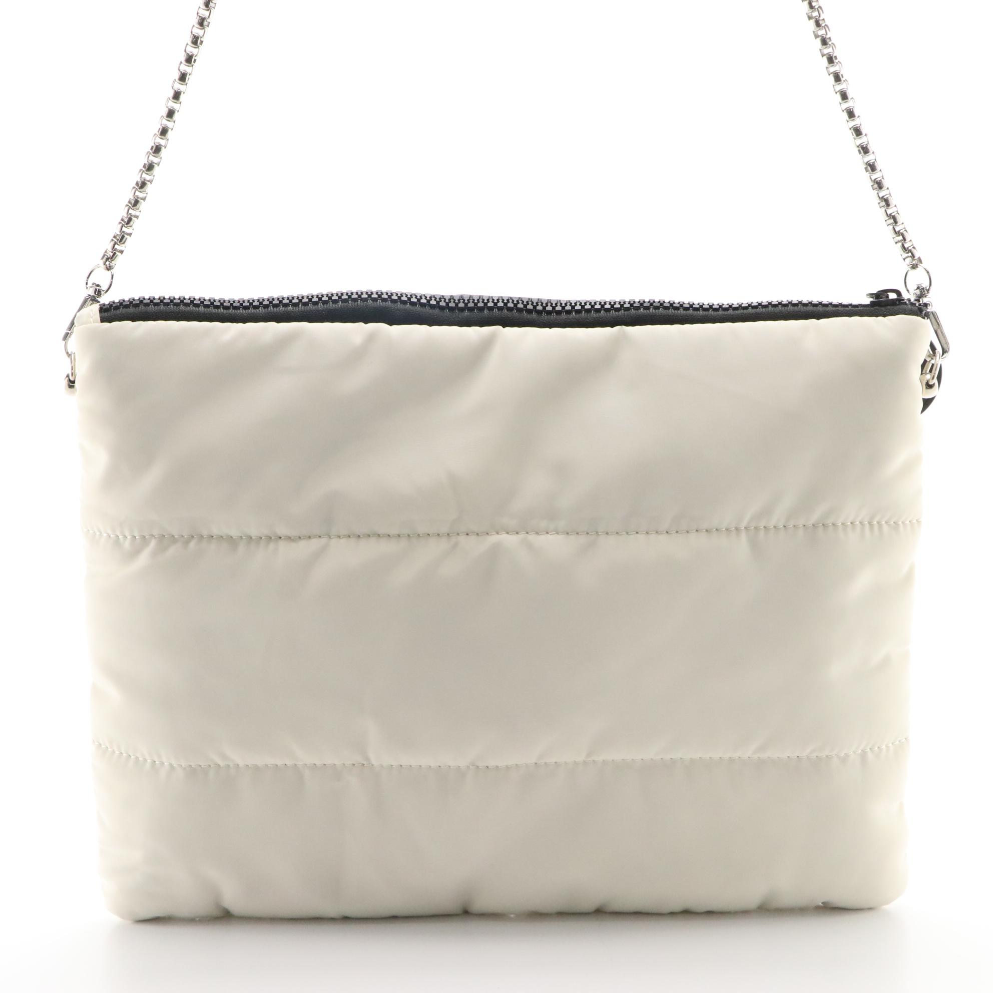 Chanel Beauté CC Medallion Quilted Zip Pouch with Chain Link Strap