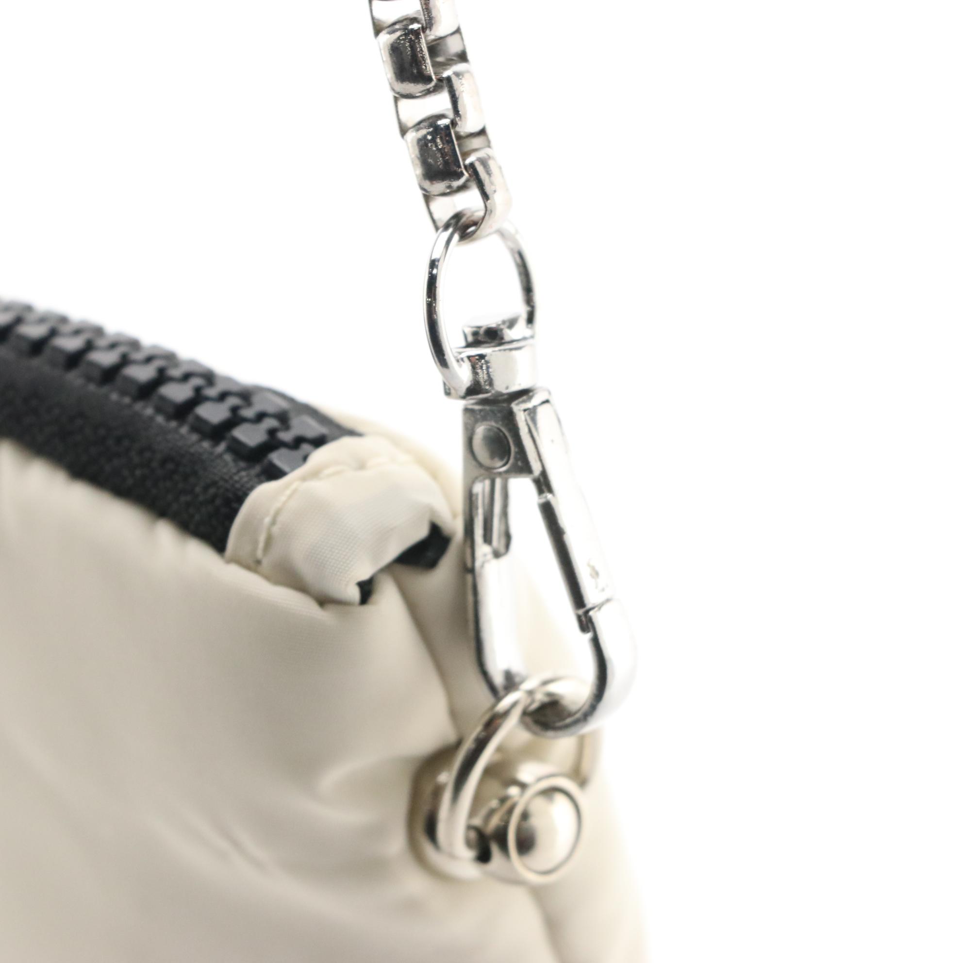 Chanel Beauté CC Medallion Quilted Zip Pouch with Chain Link Strap