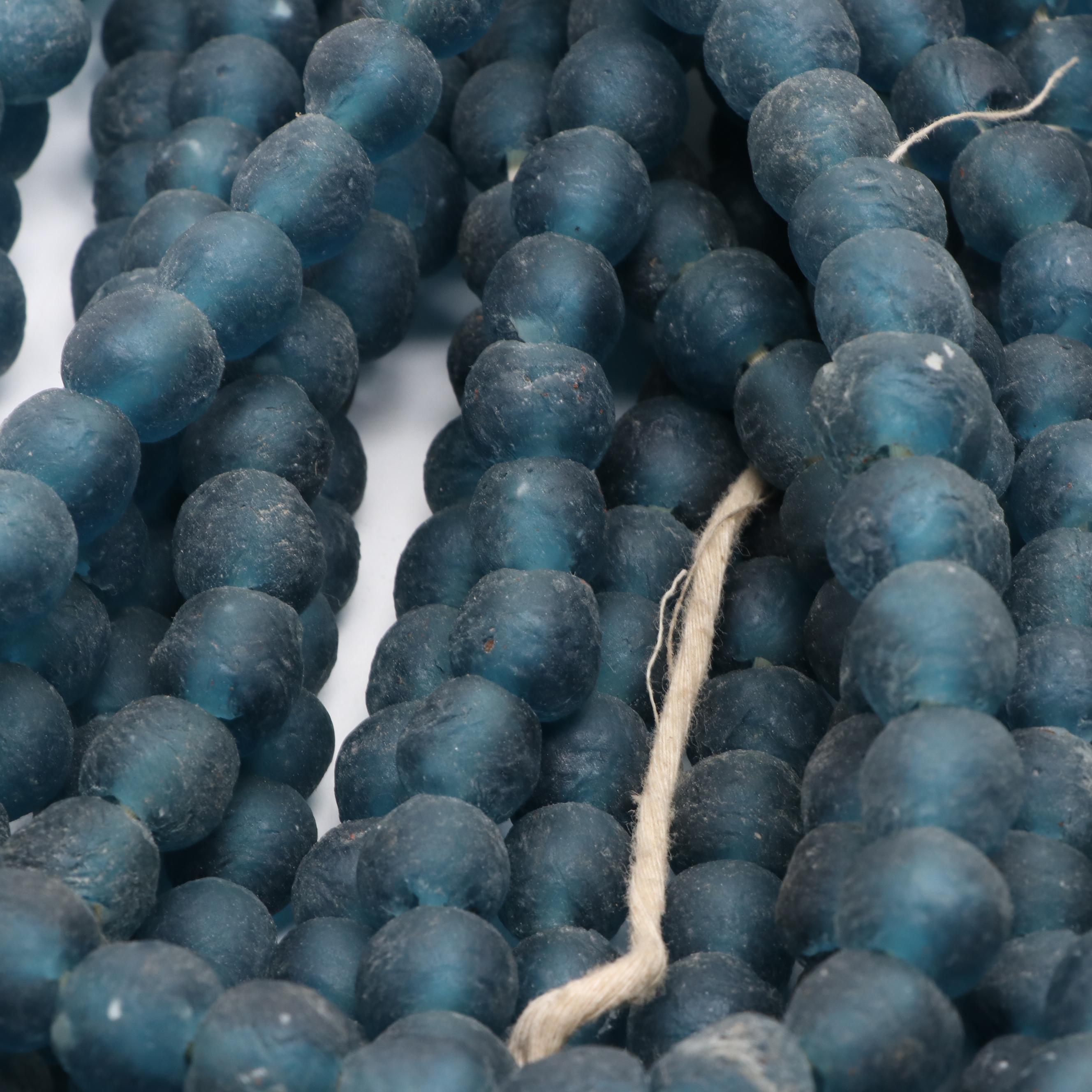 Dyed Green and Blue Quartz Bead Hanks