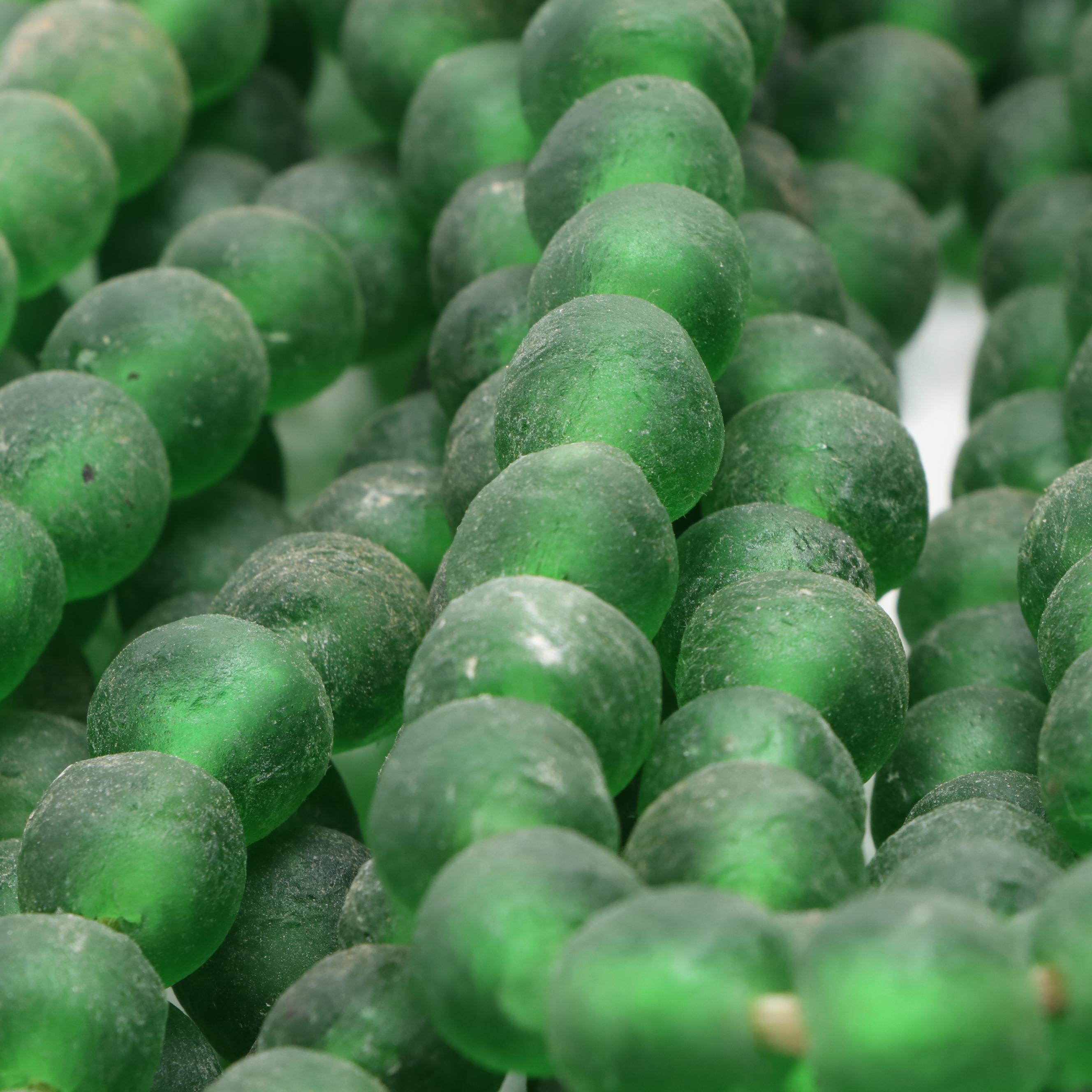 Dyed Green and Blue Quartz Bead Hanks