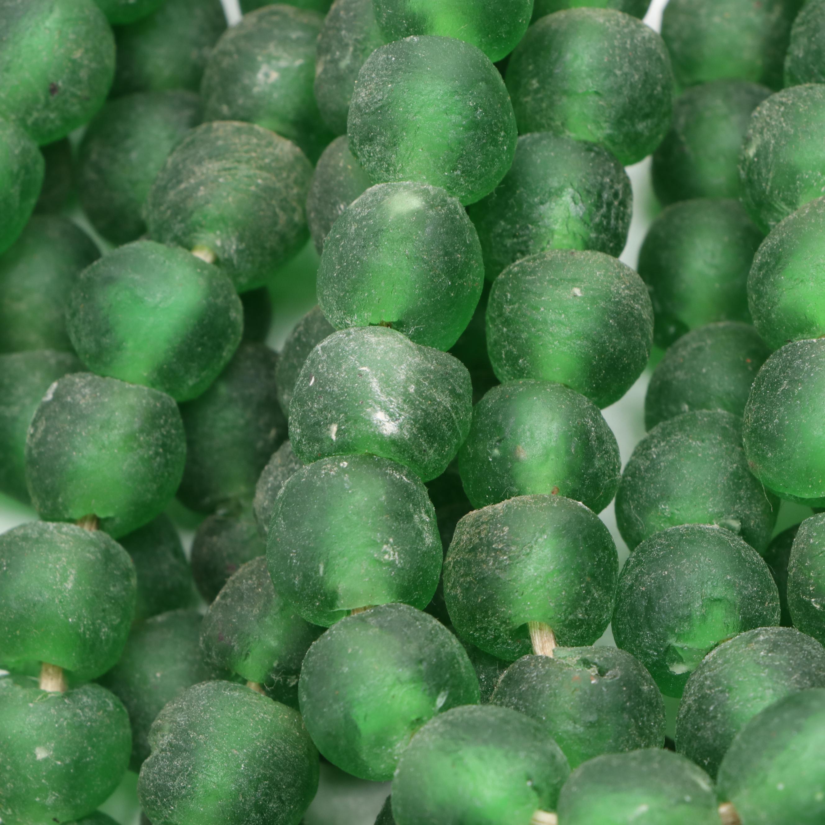 Dyed Green and Blue Quartz Bead Hanks