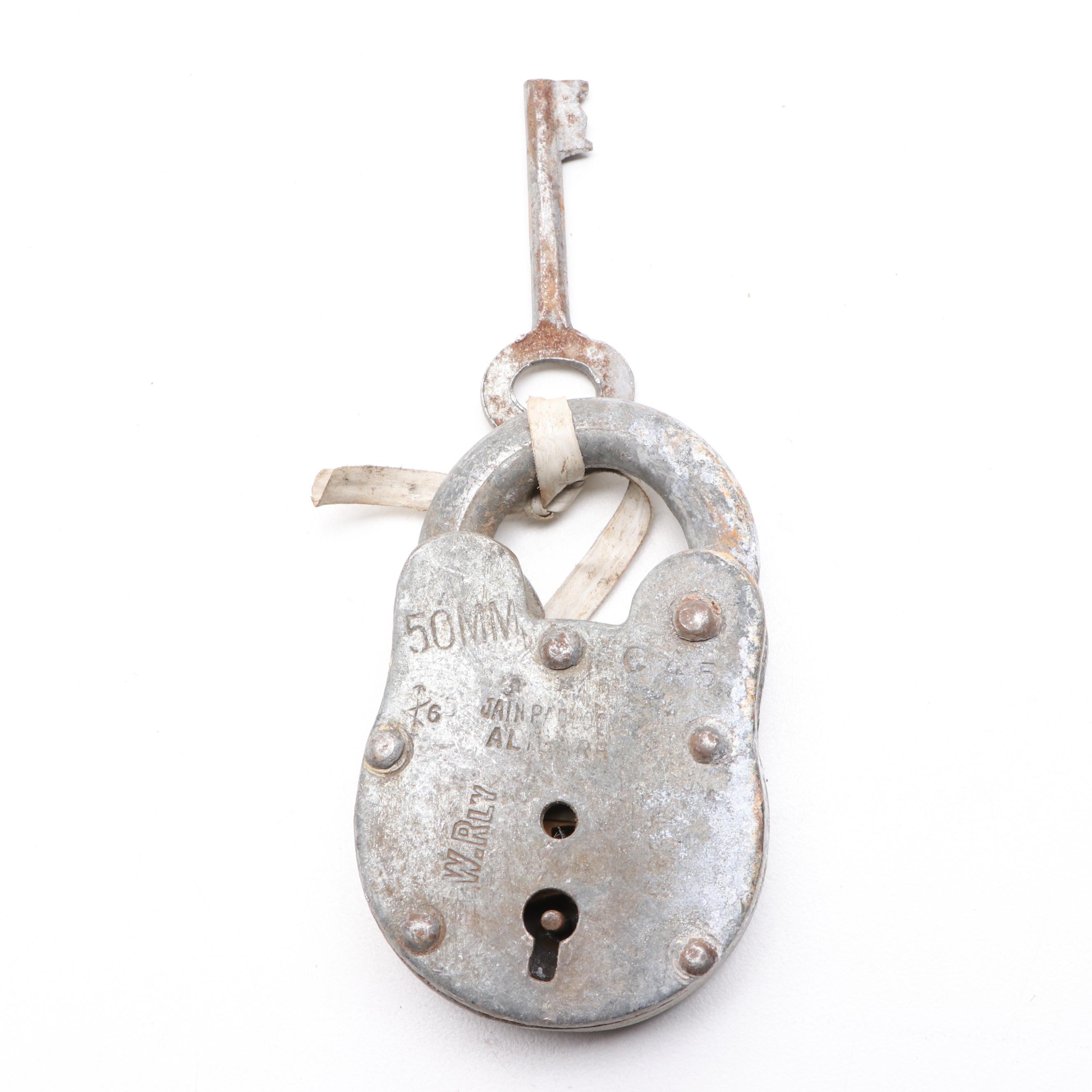 Metal Padlocks and Keys with Stand