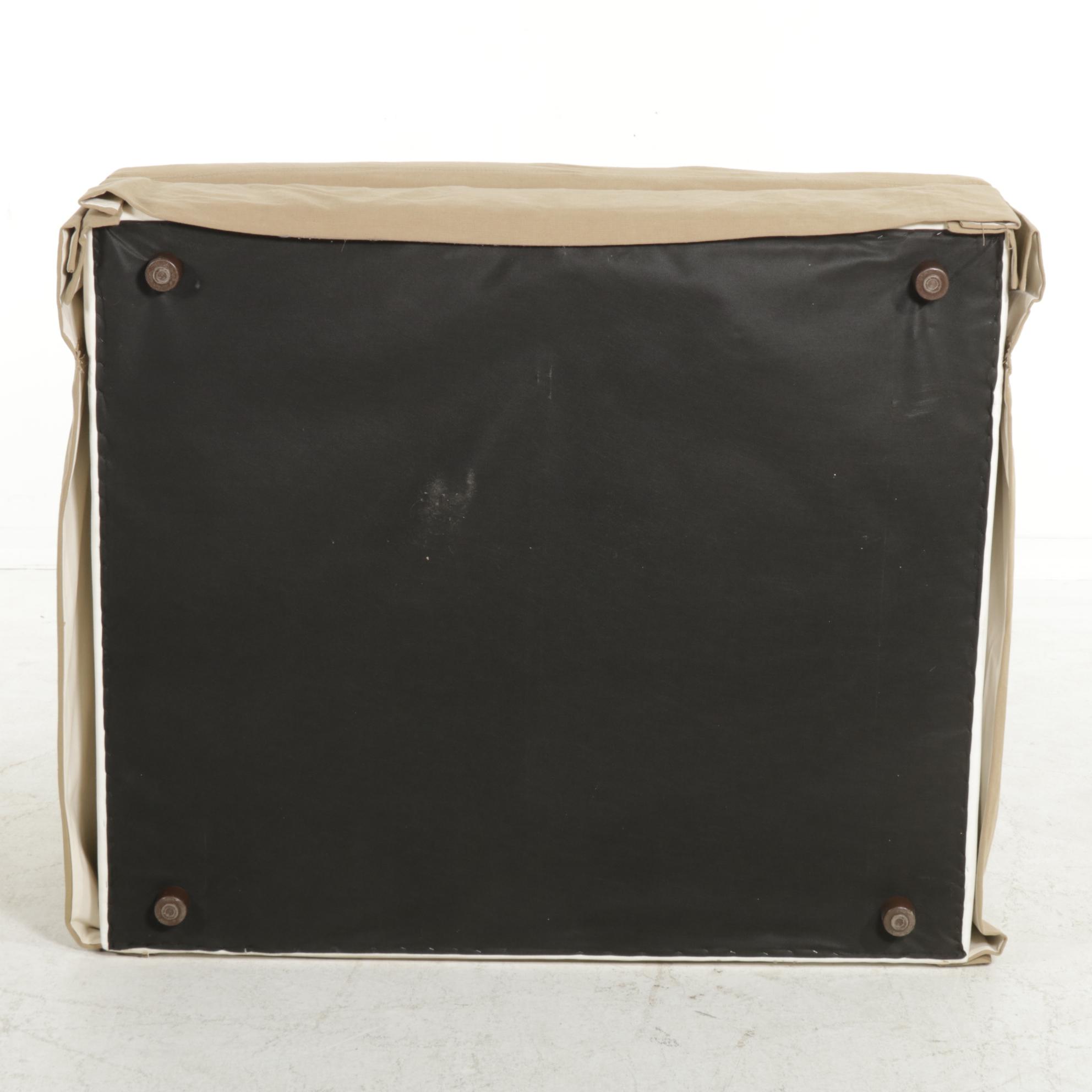 Contemporary Slipcovered Chair-and-a-Half with Throw Pillows