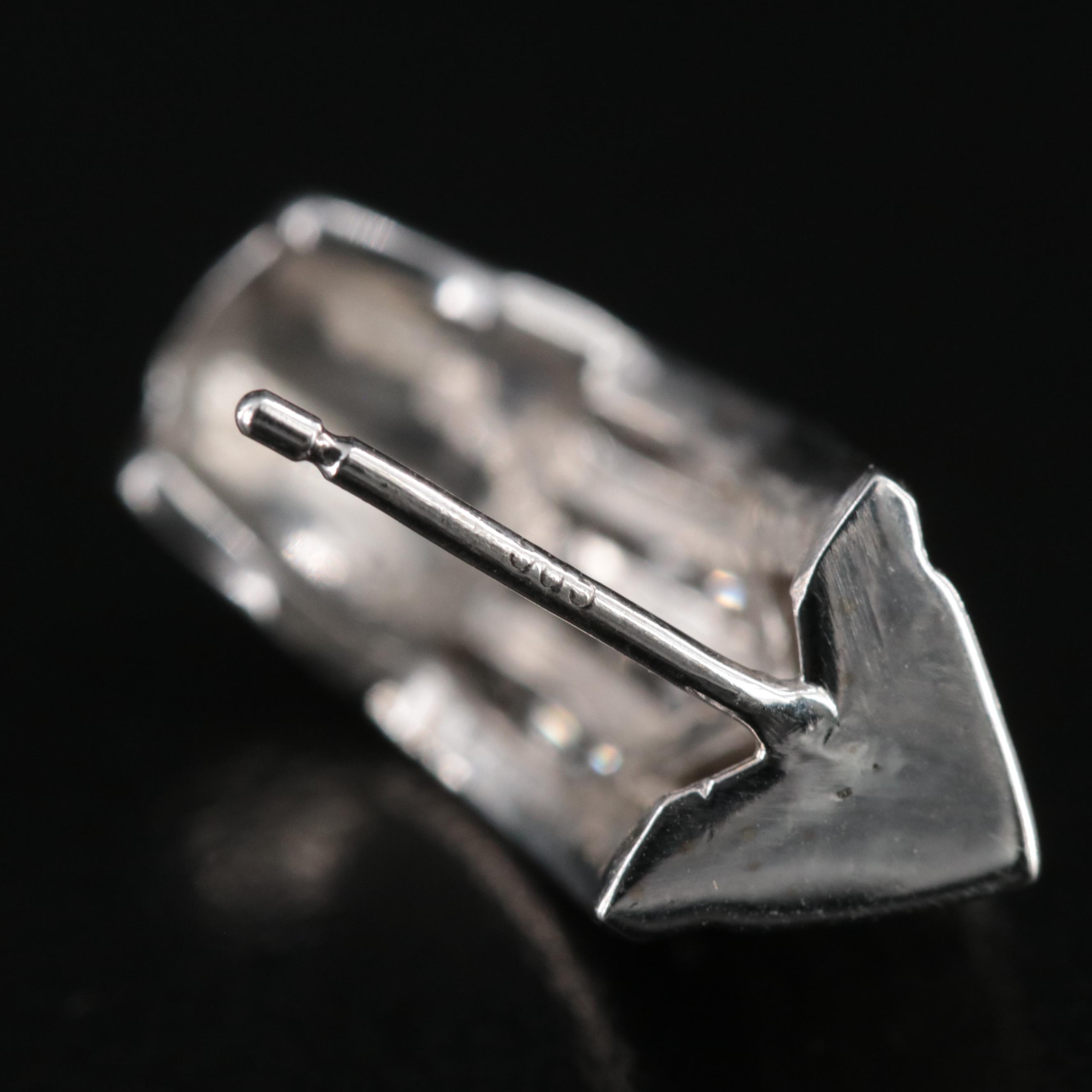 14K 1.51 CTW Diamond J Hoop Earrings