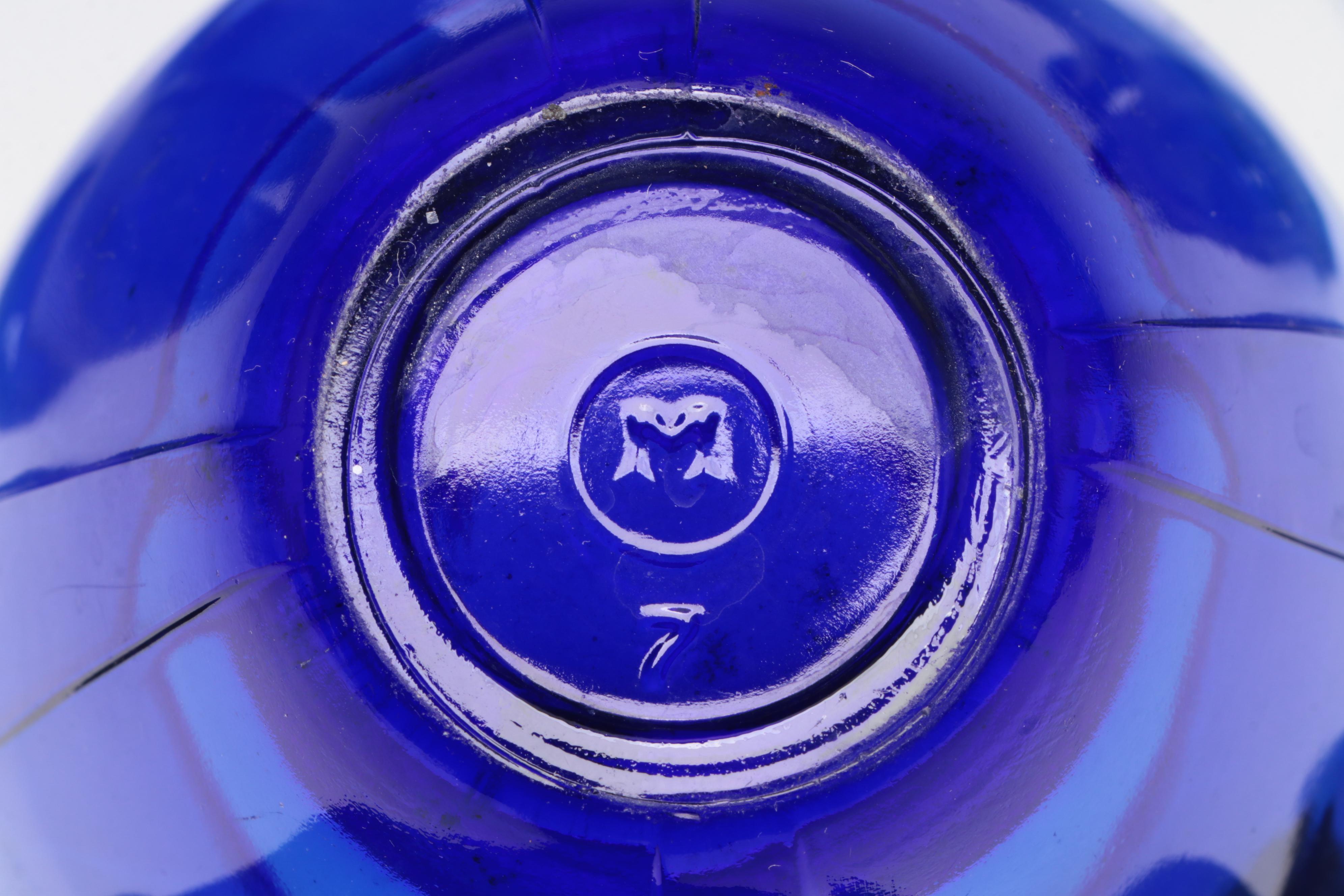 Fenton "848 Cobalt Blue" Candle Holders with Other Cobalt Glassware and Vases