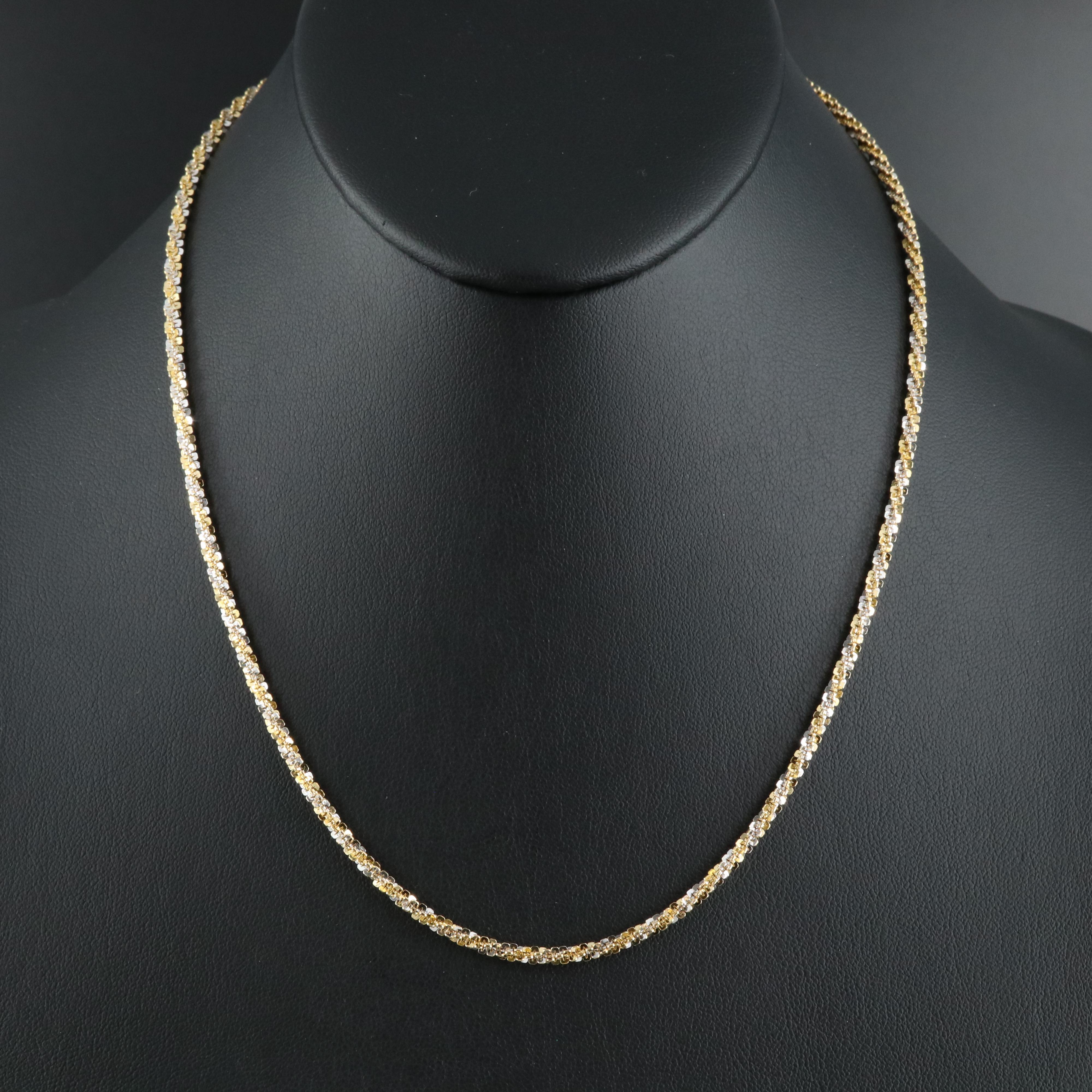 14K Sparkle Chain Necklace