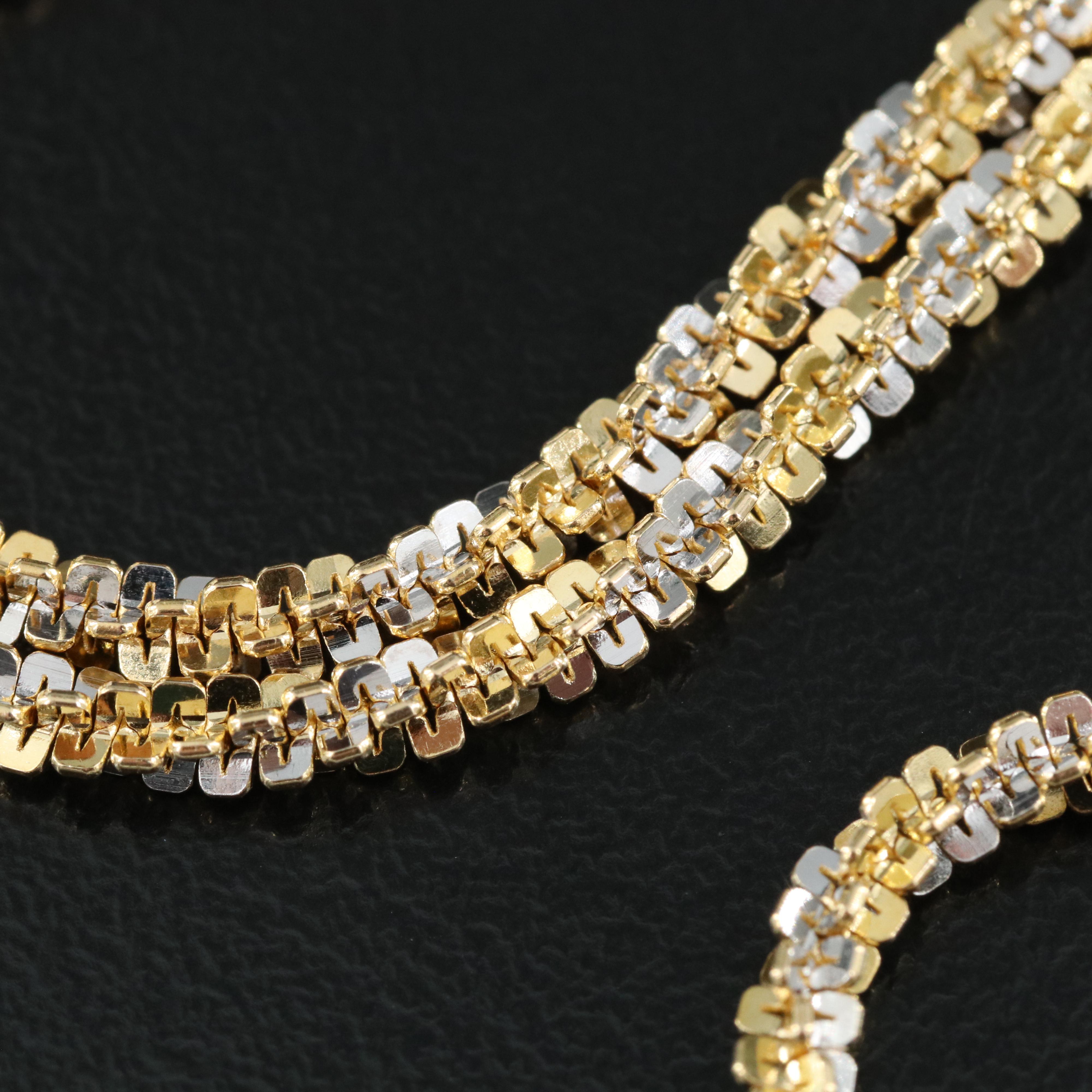 14K Sparkle Chain Necklace