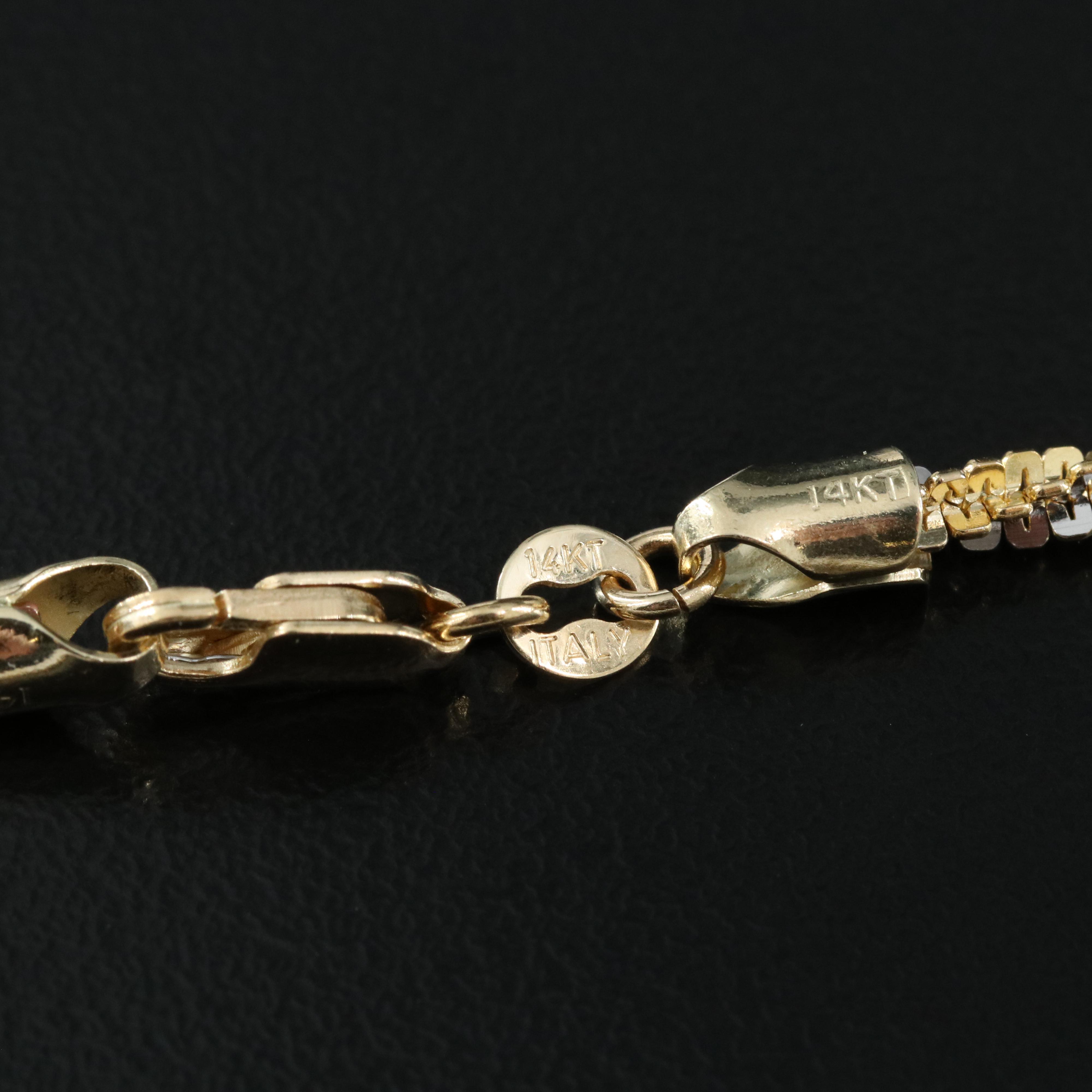 14K Sparkle Chain Necklace