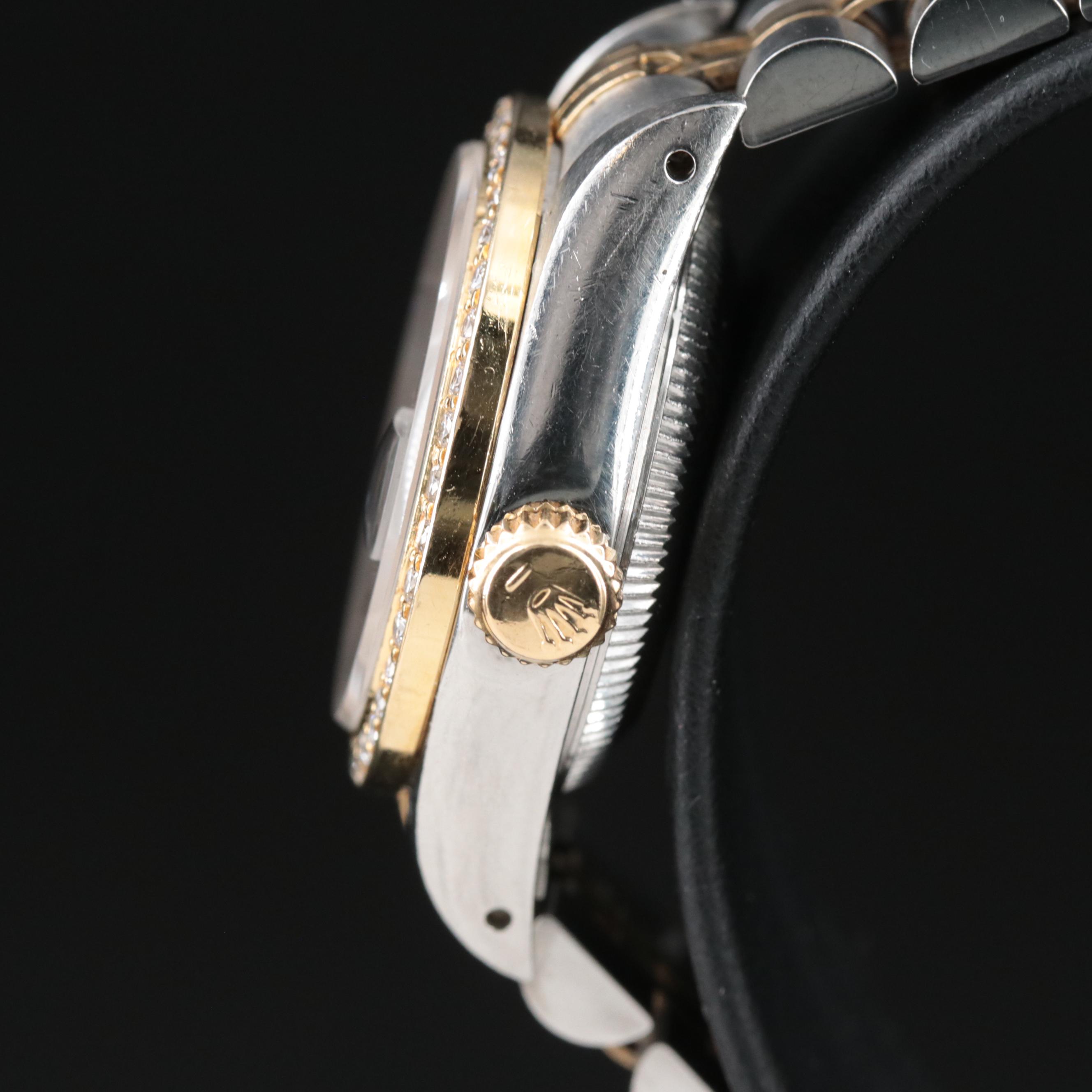 1991 Rolex Custom Diamond Dial and Bezel Datejust Watch