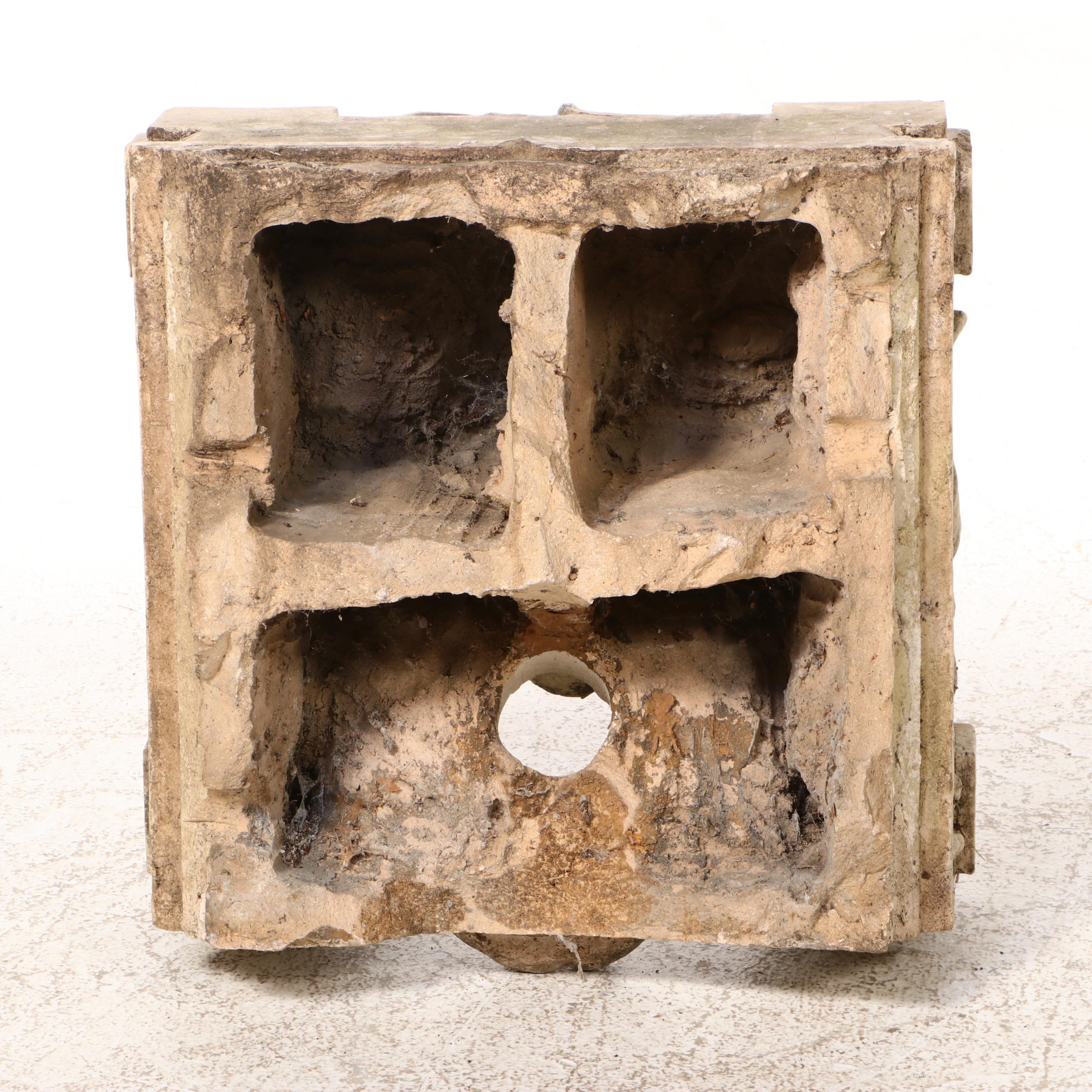 Cast Concrete Gargoyle Face Downspout Covers