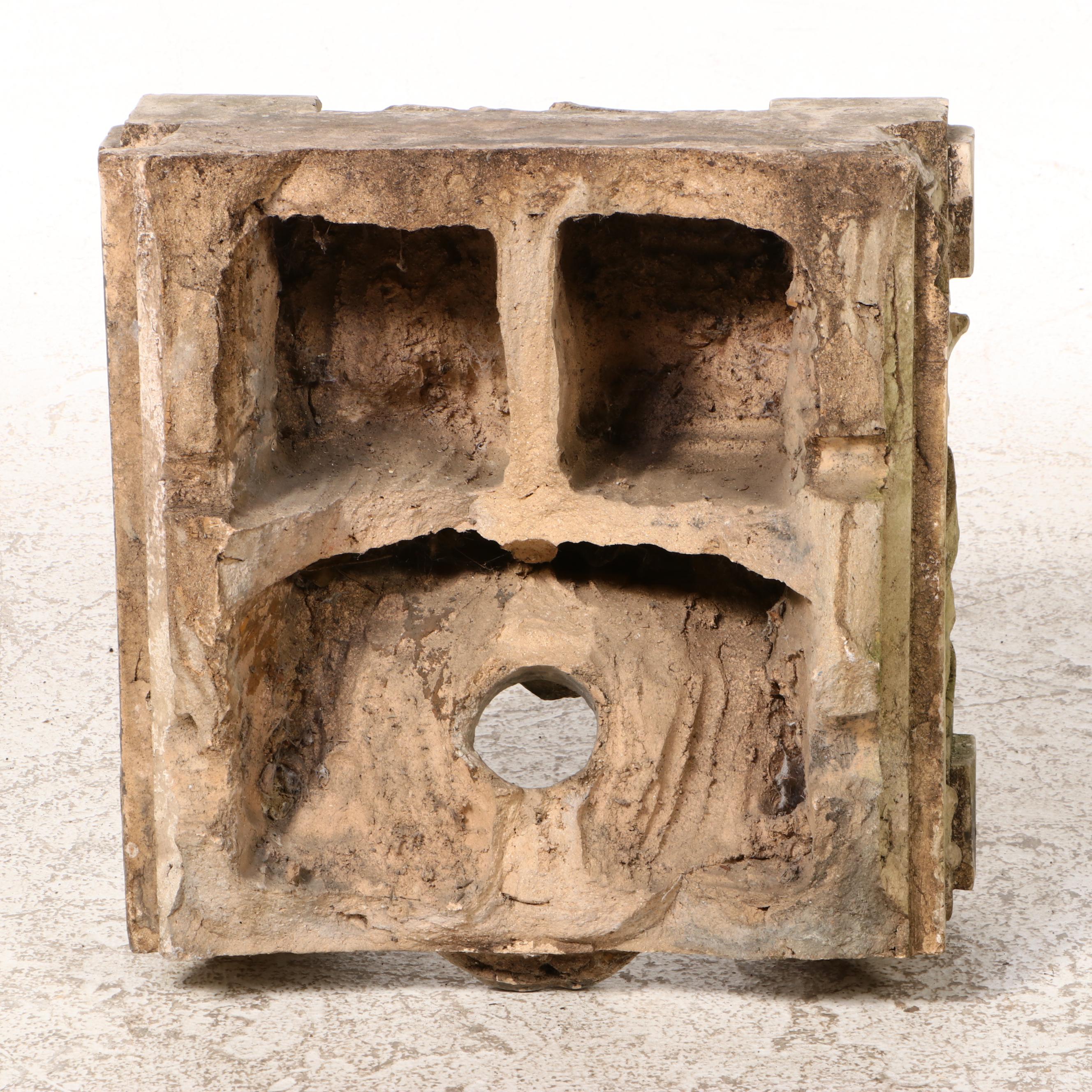 Cast Concrete Gargoyle Face Downspout Covers