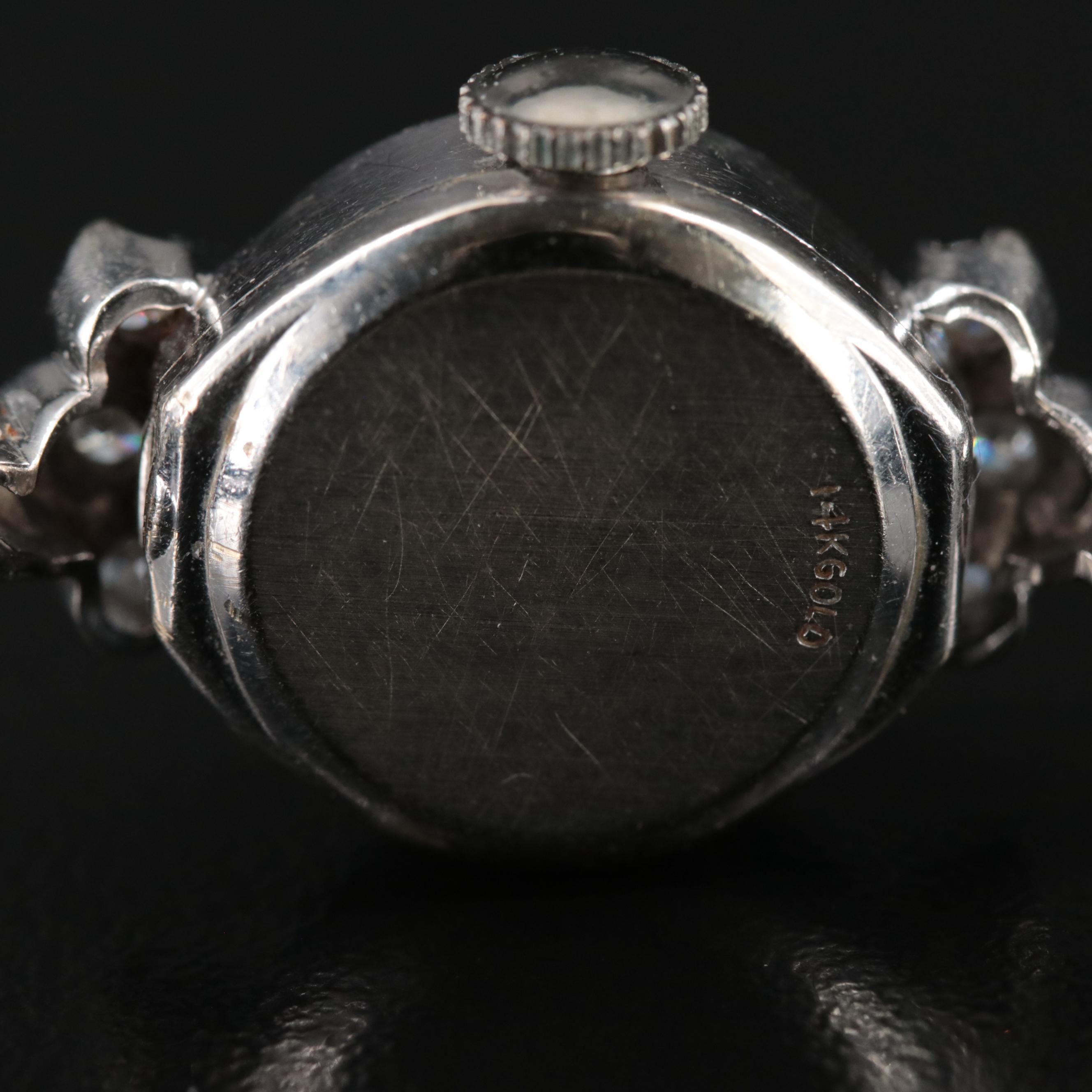 14K Elgin Diamond Watch