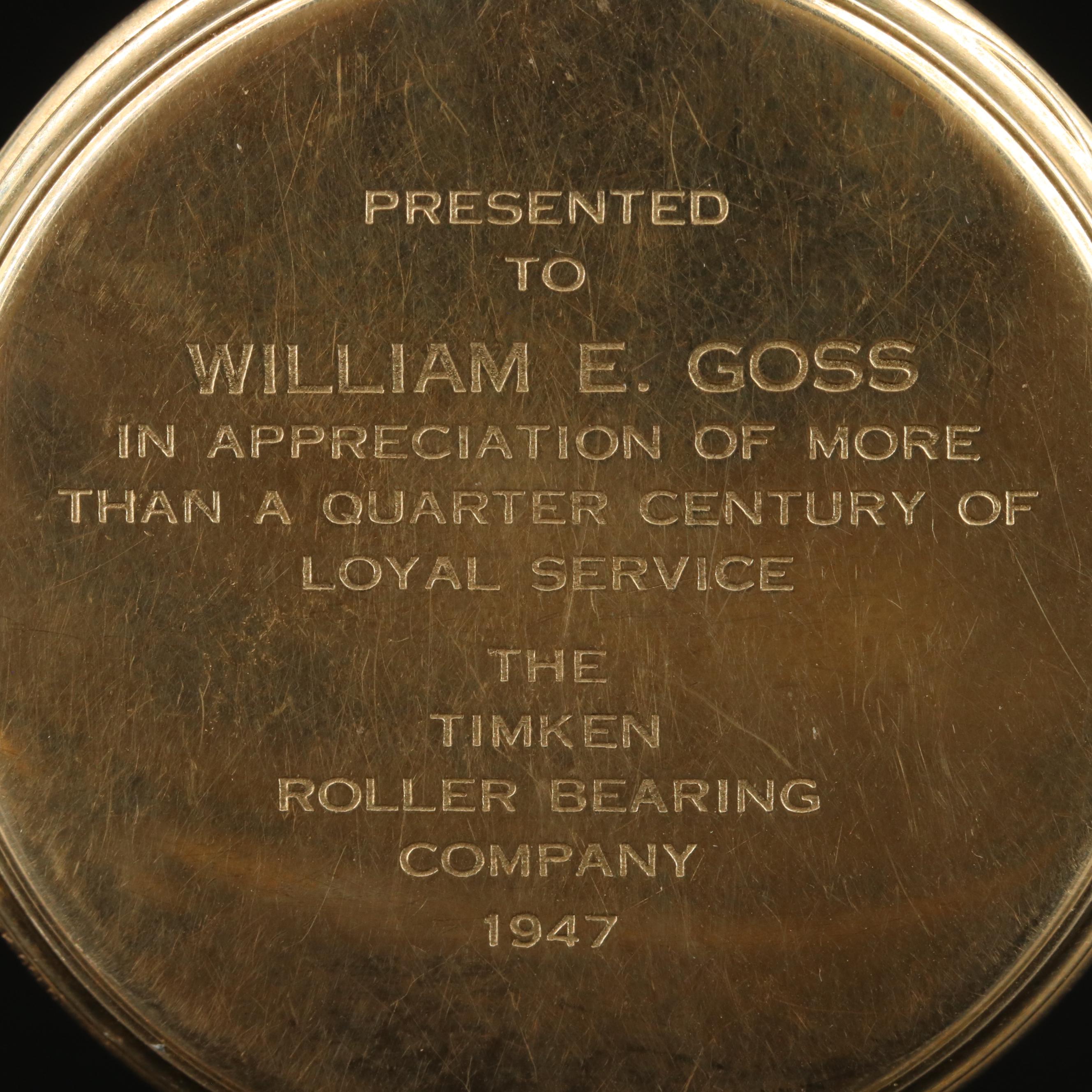 14K Hamilton Vintage Open Face Pocket Watch