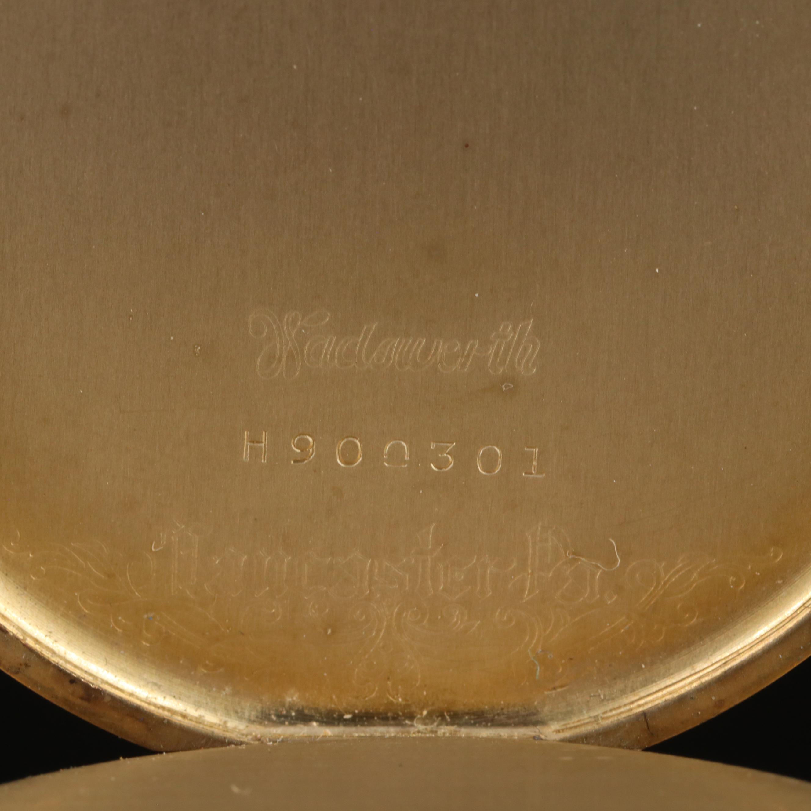 14K Hamilton Vintage Open Face Pocket Watch