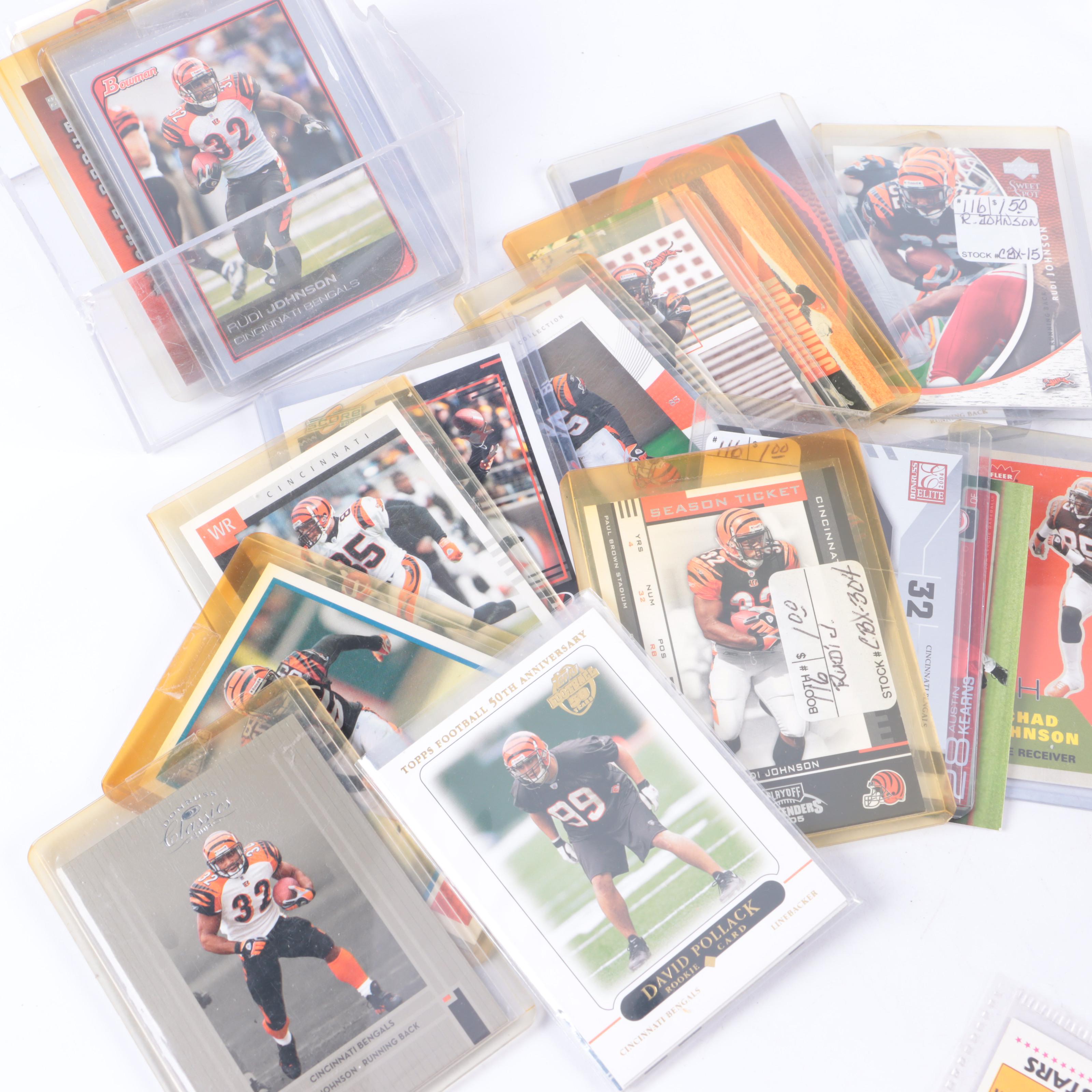 Cincinnati Reds and Bengals Trading Cards, Pins, Charge Glasses, and More